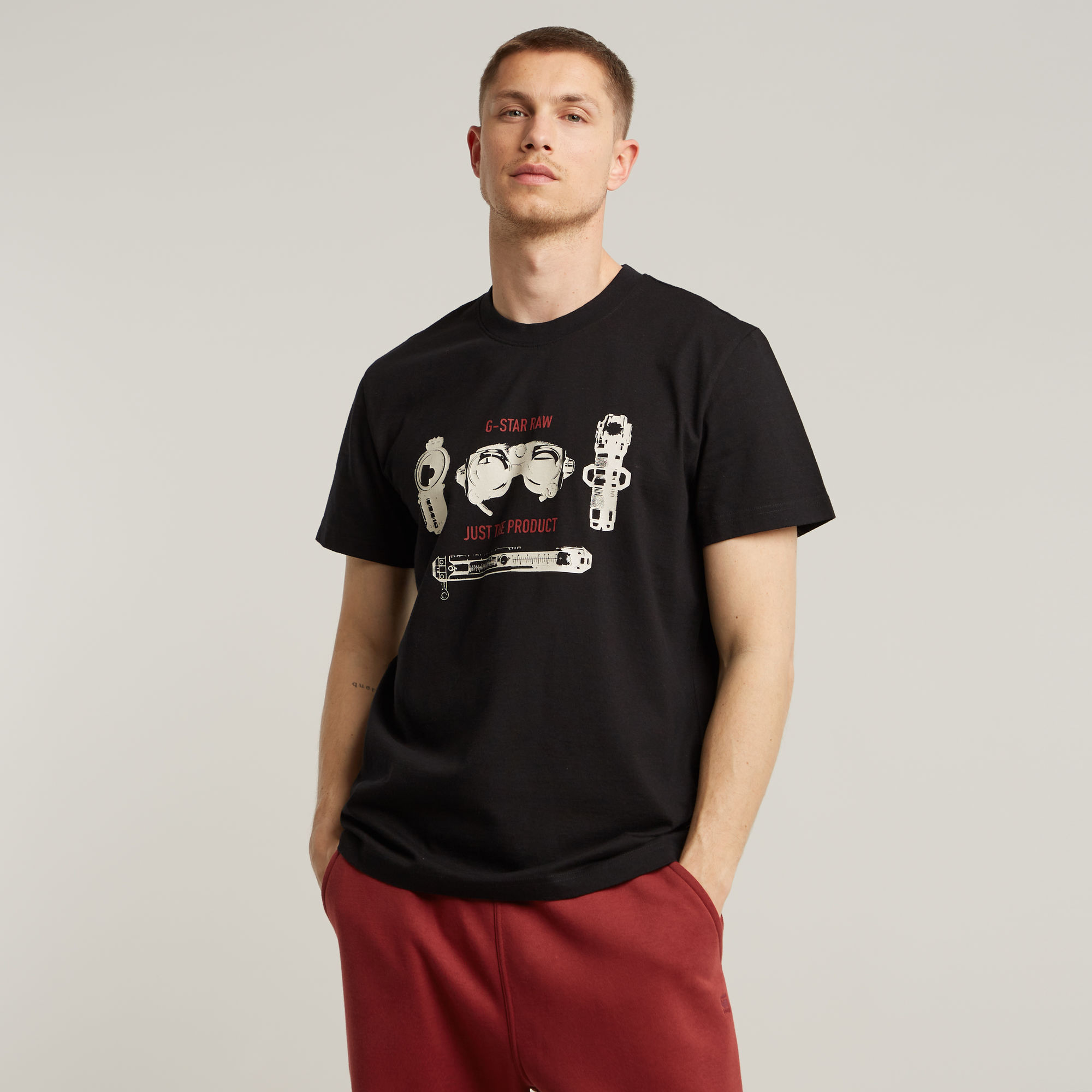 Objects T-Shirt - Schwarz - Herren