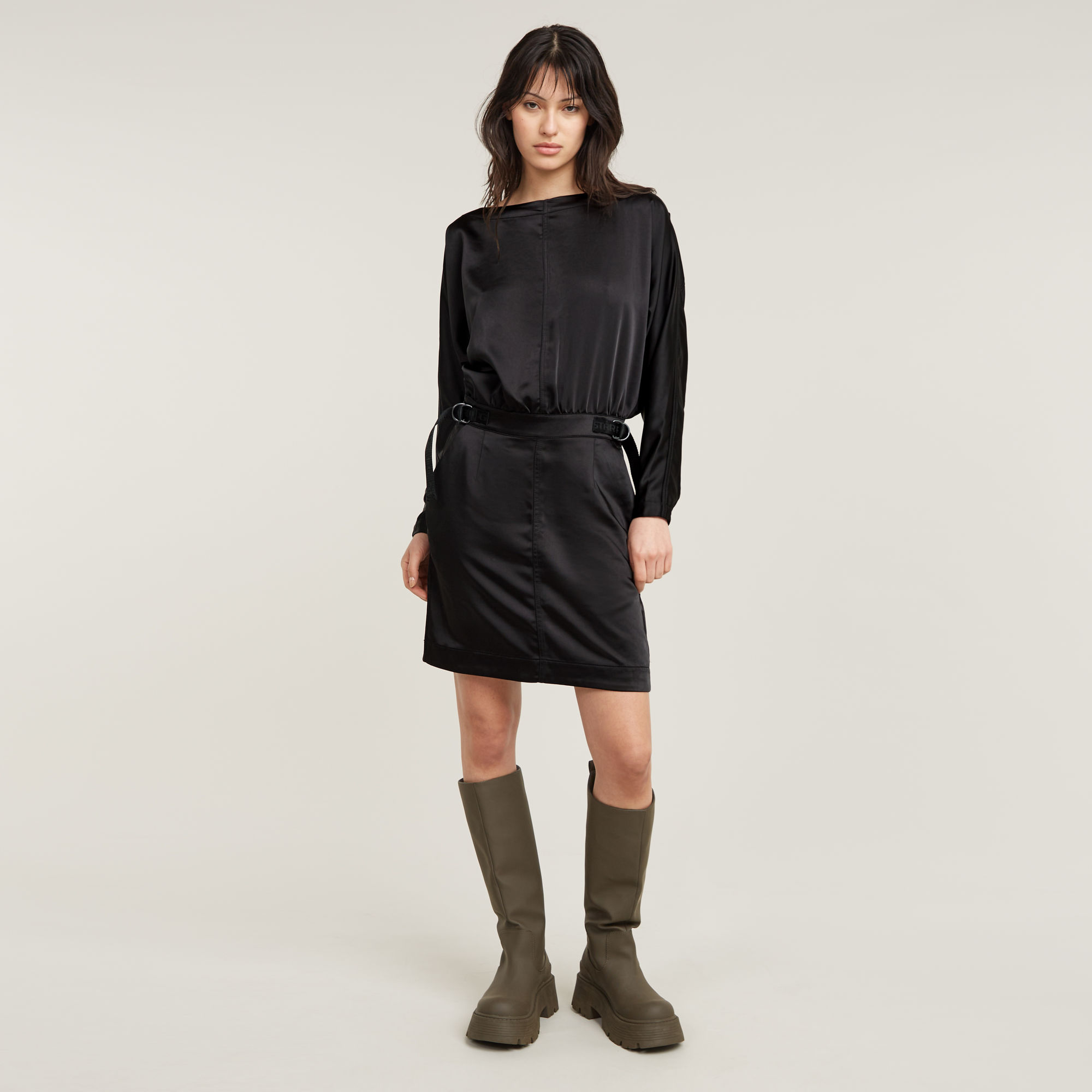 

Batwing Dress - Black - Women