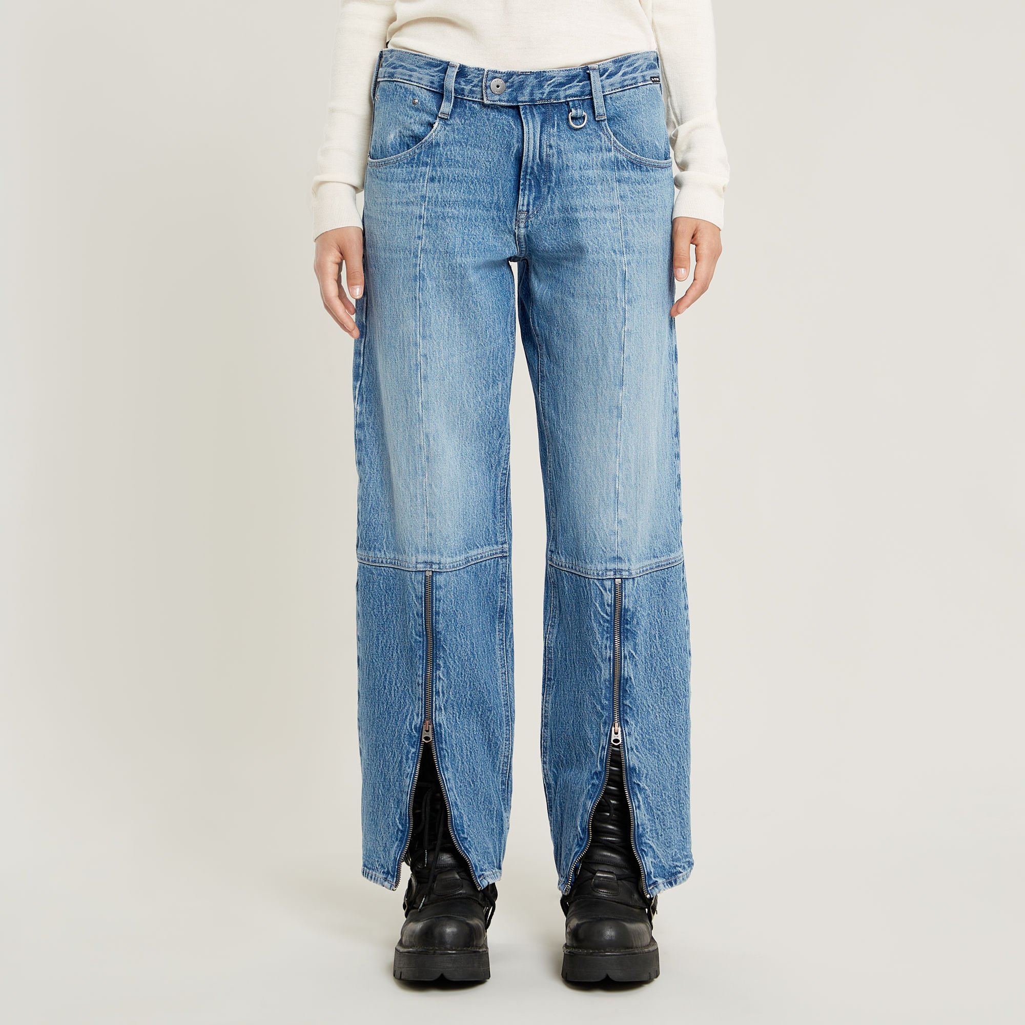 G-Star RAW Judee Biker Low Waist Loose Jeans - Lichtblauw - Dames