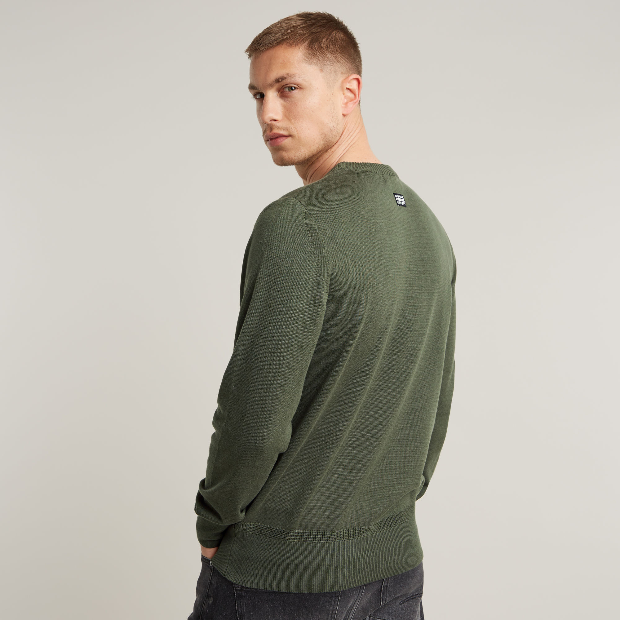 G-Star RAW Gebreide Trui Core Groen Heren