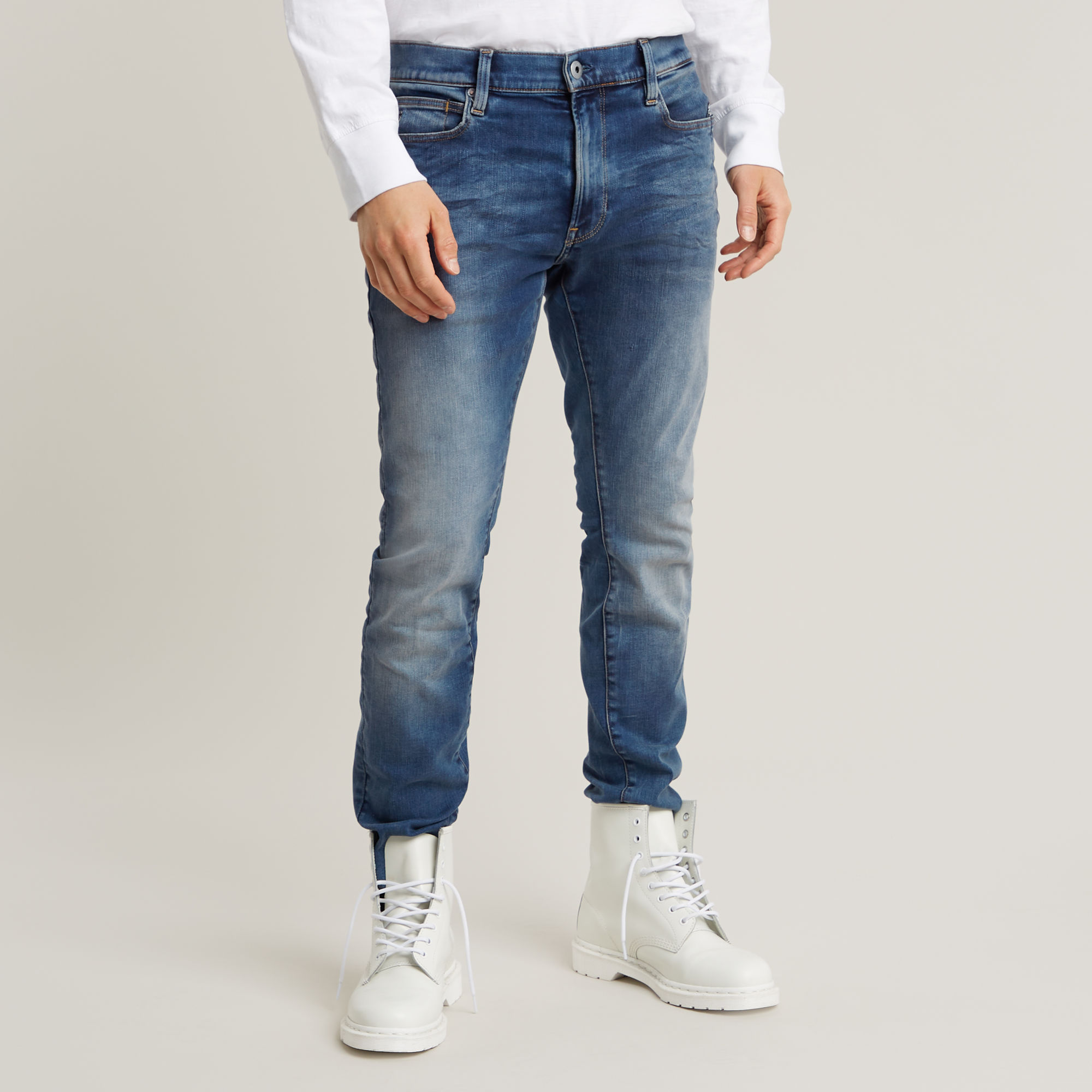 

Lancet Skinny Jeans - Midden blauw - Heren