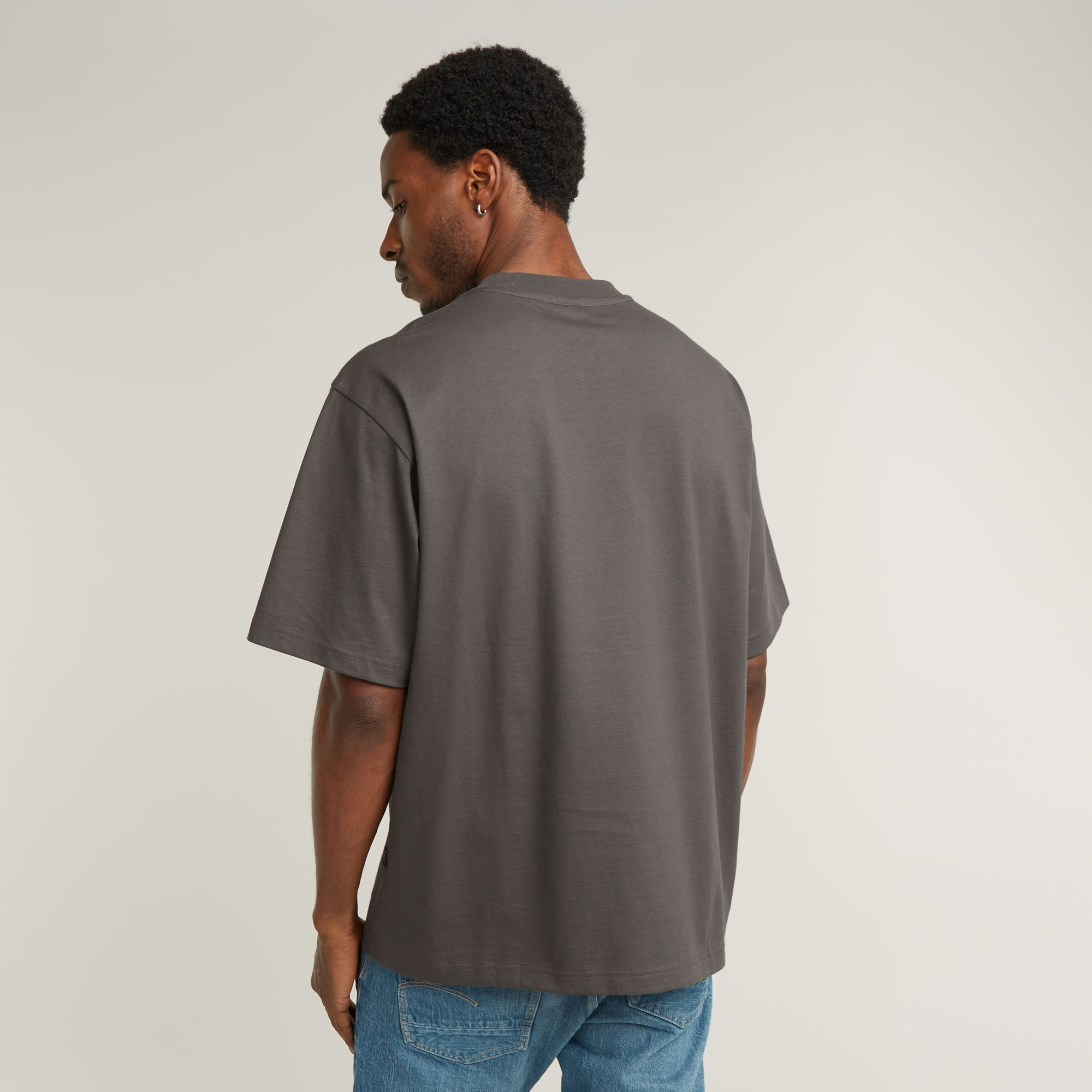 G-Star RAW Center Chest Boxy T-Shirt Grijs Heren