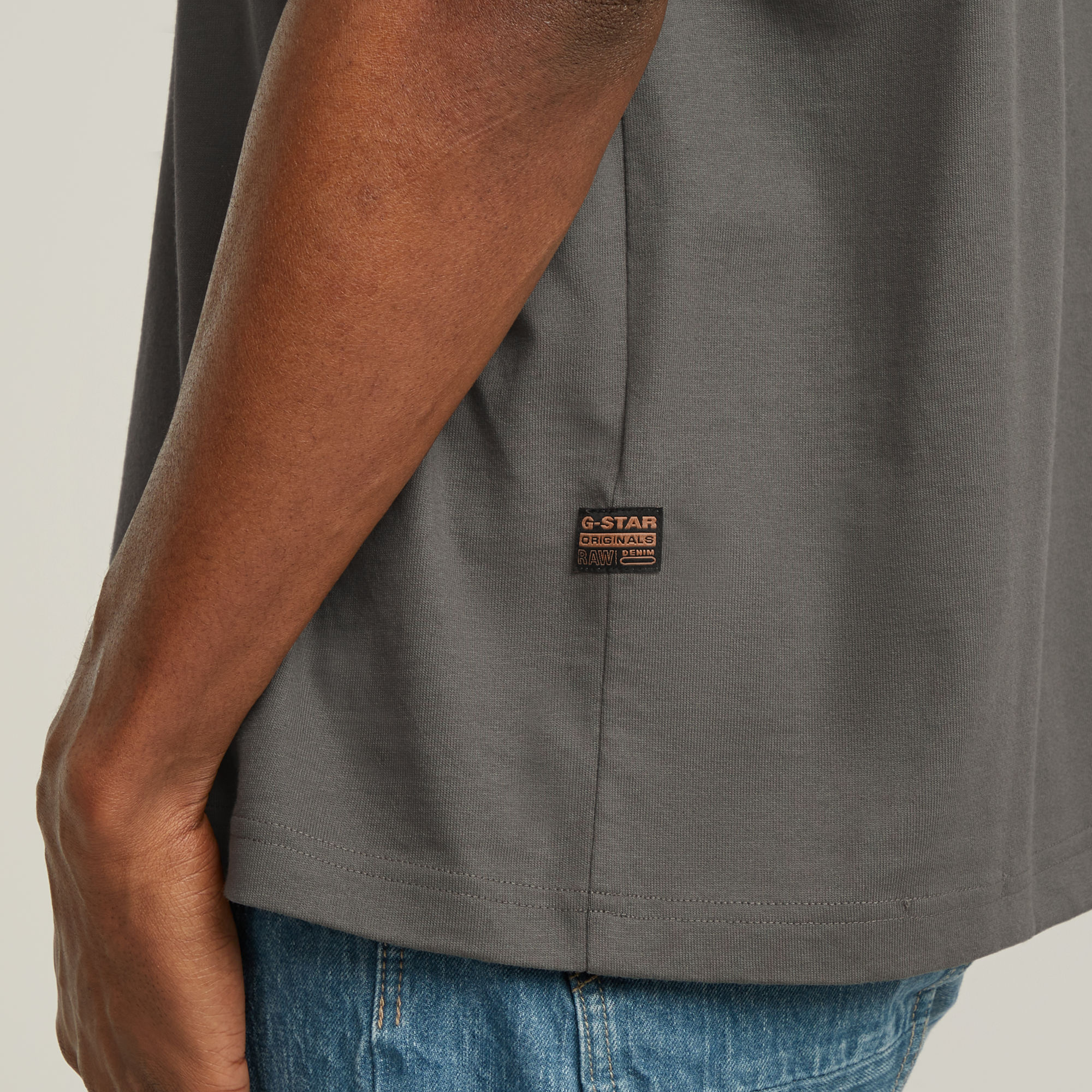 G-Star RAW Center Chest Boxy T-Shirt Grijs Heren