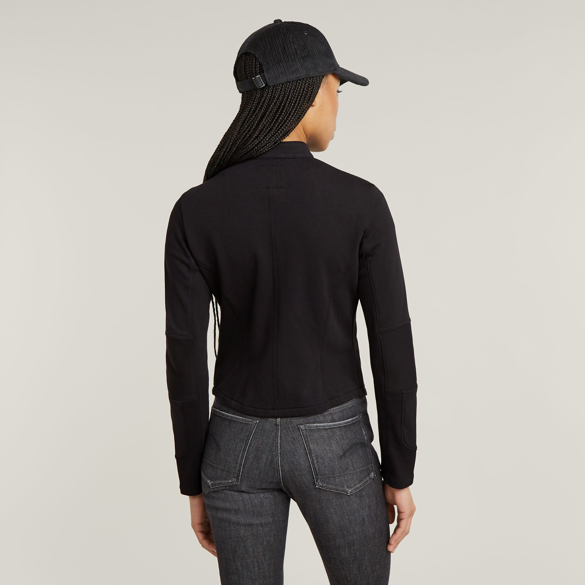 G-Star RAW Biker Slim Sweater Jack Zwart Dames