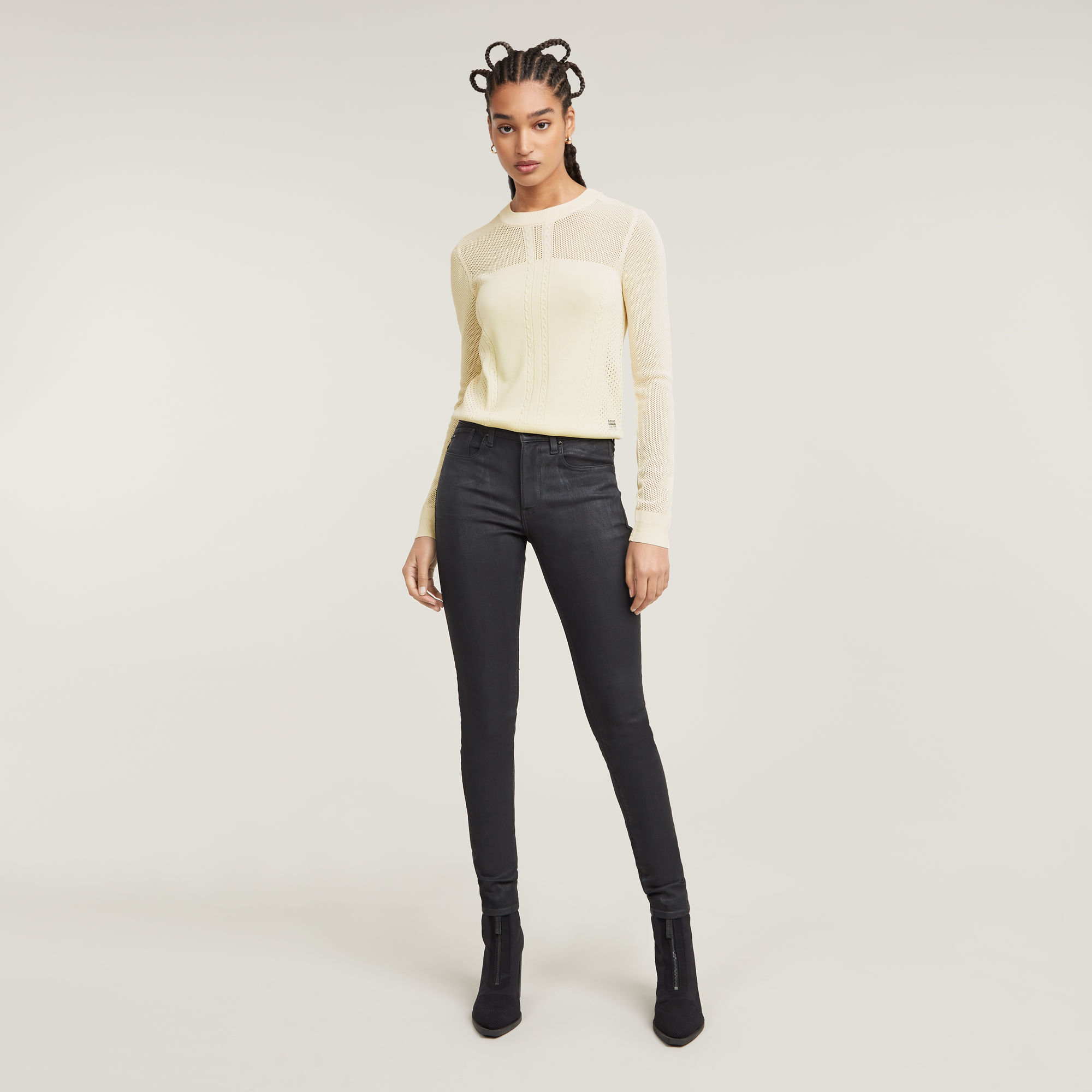 G-Star RAW Lhana Skinny Jeans Grijs Dames