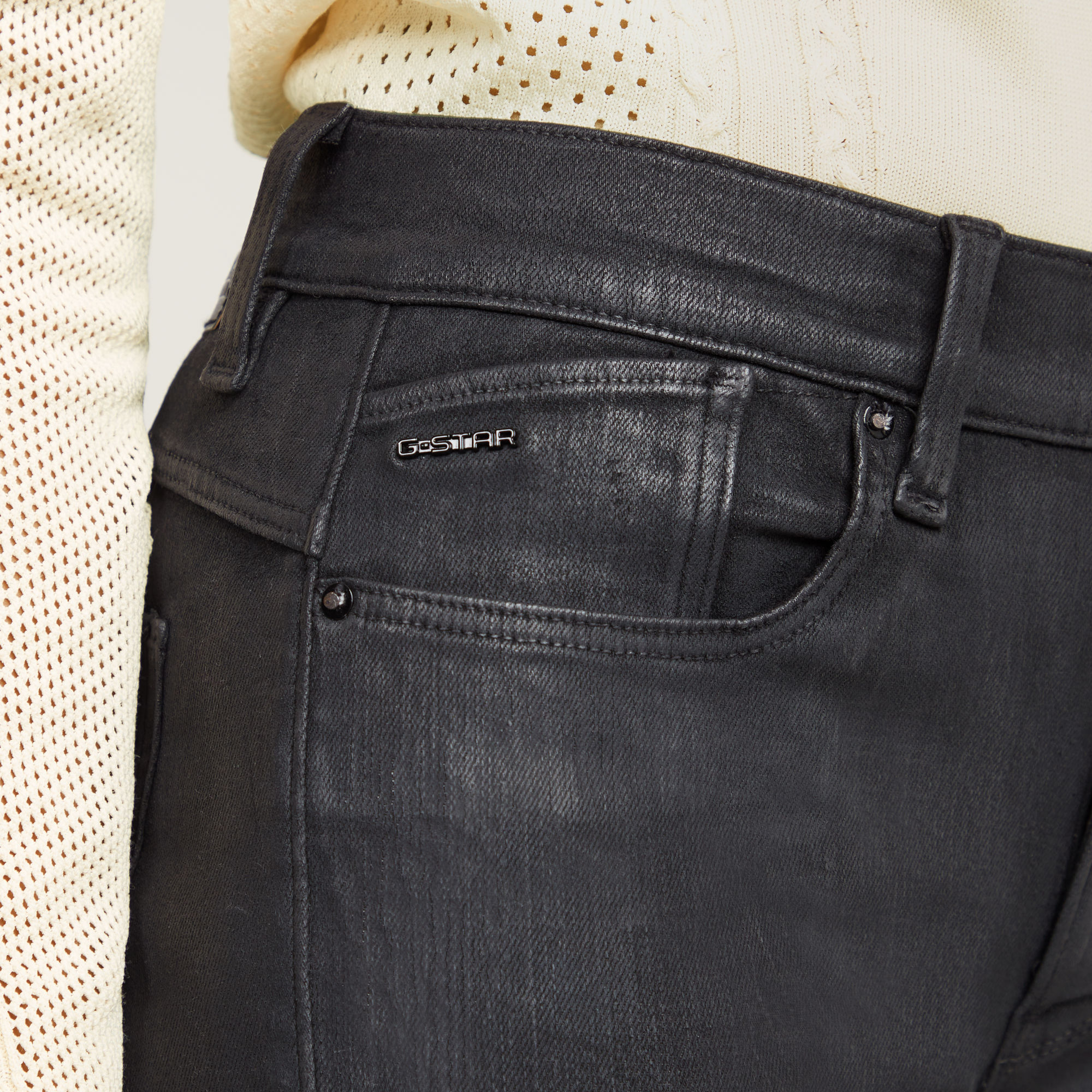 G-Star RAW Lhana Skinny Jeans Grijs Dames