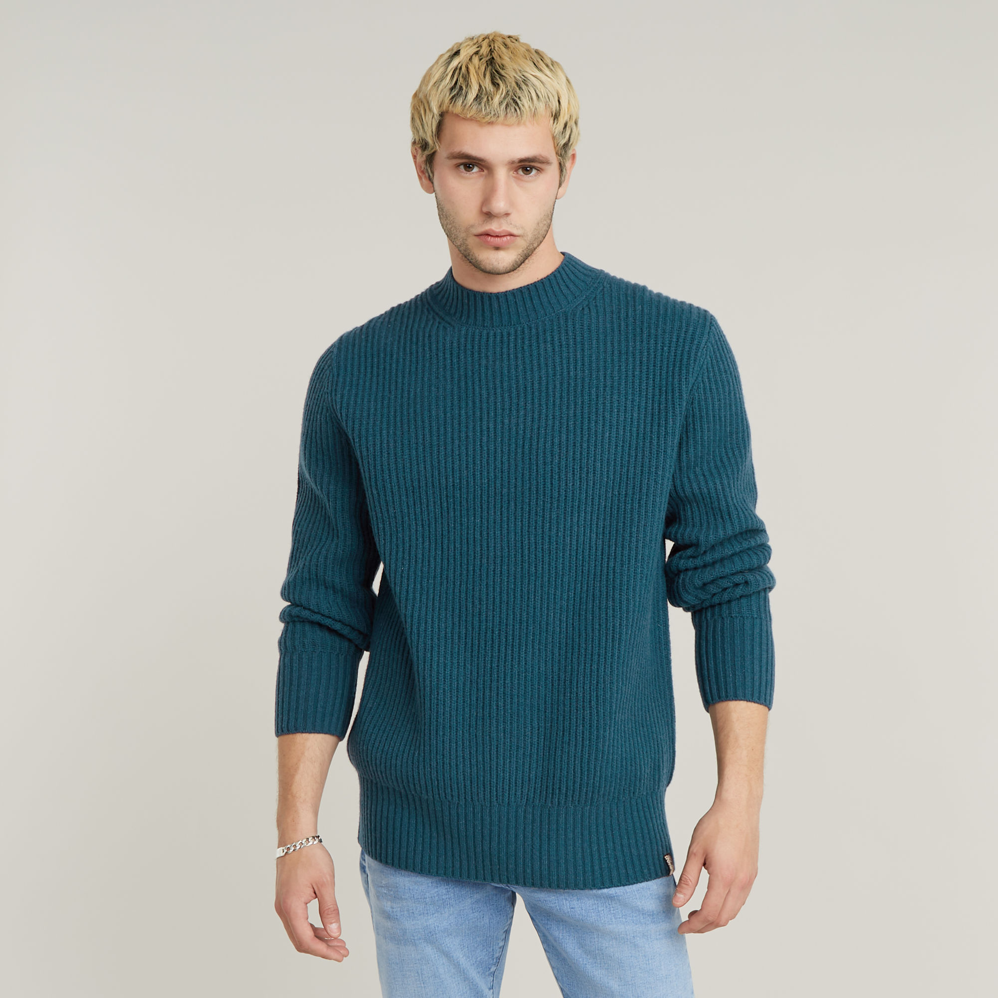 G-Star RAW Essential Gebreide Trui Midden blauw Heren