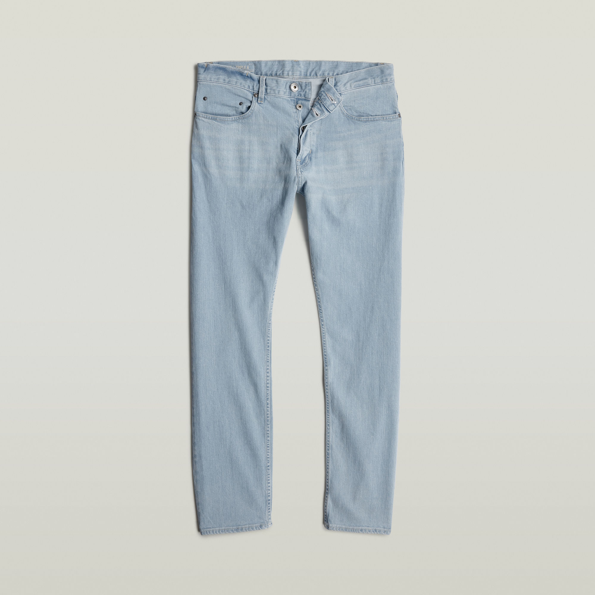 G-Star RAW Triple A Regular Straight Jeans Lichtblauw Heren