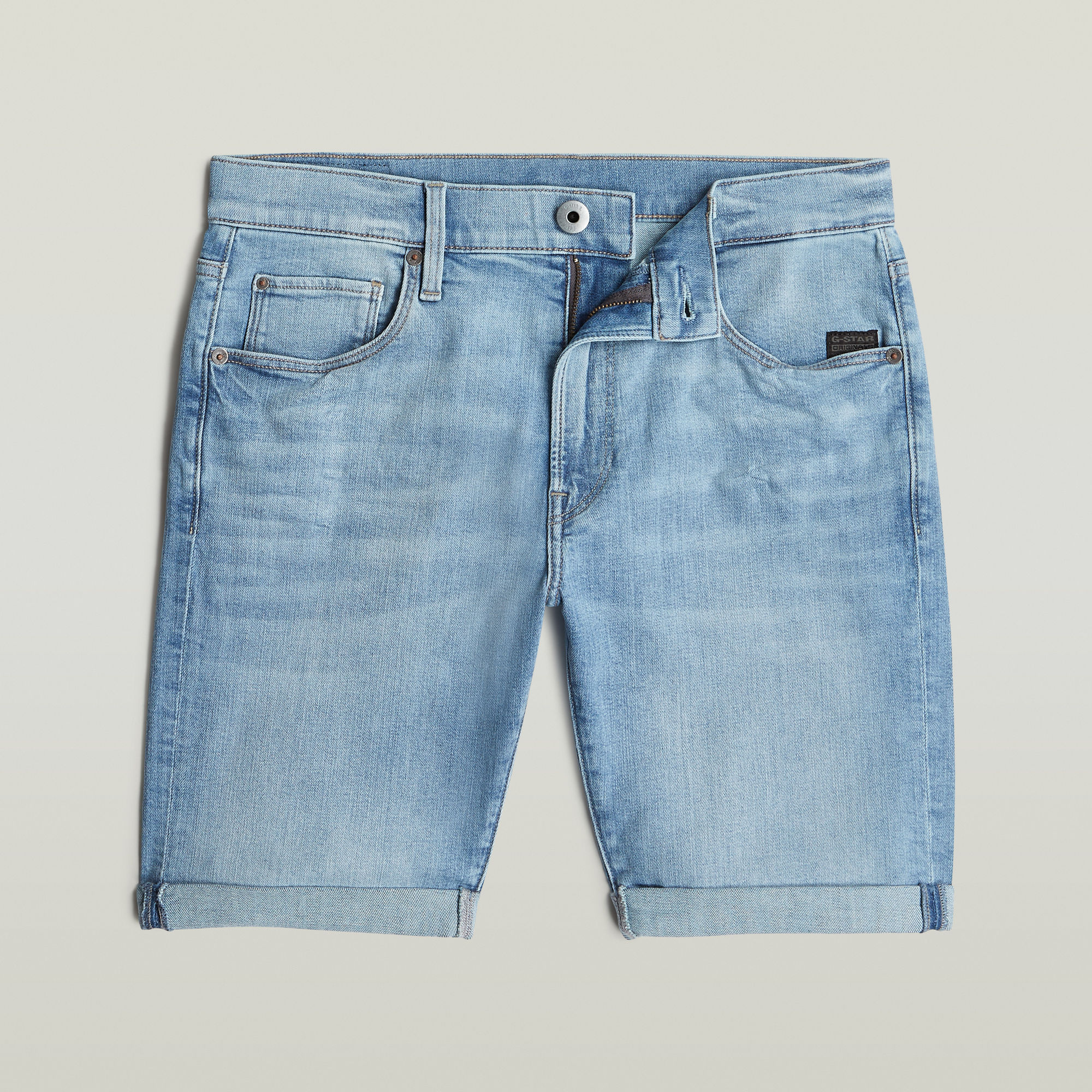 G-Star RAW 3301 Slim Short Midden blauw Heren