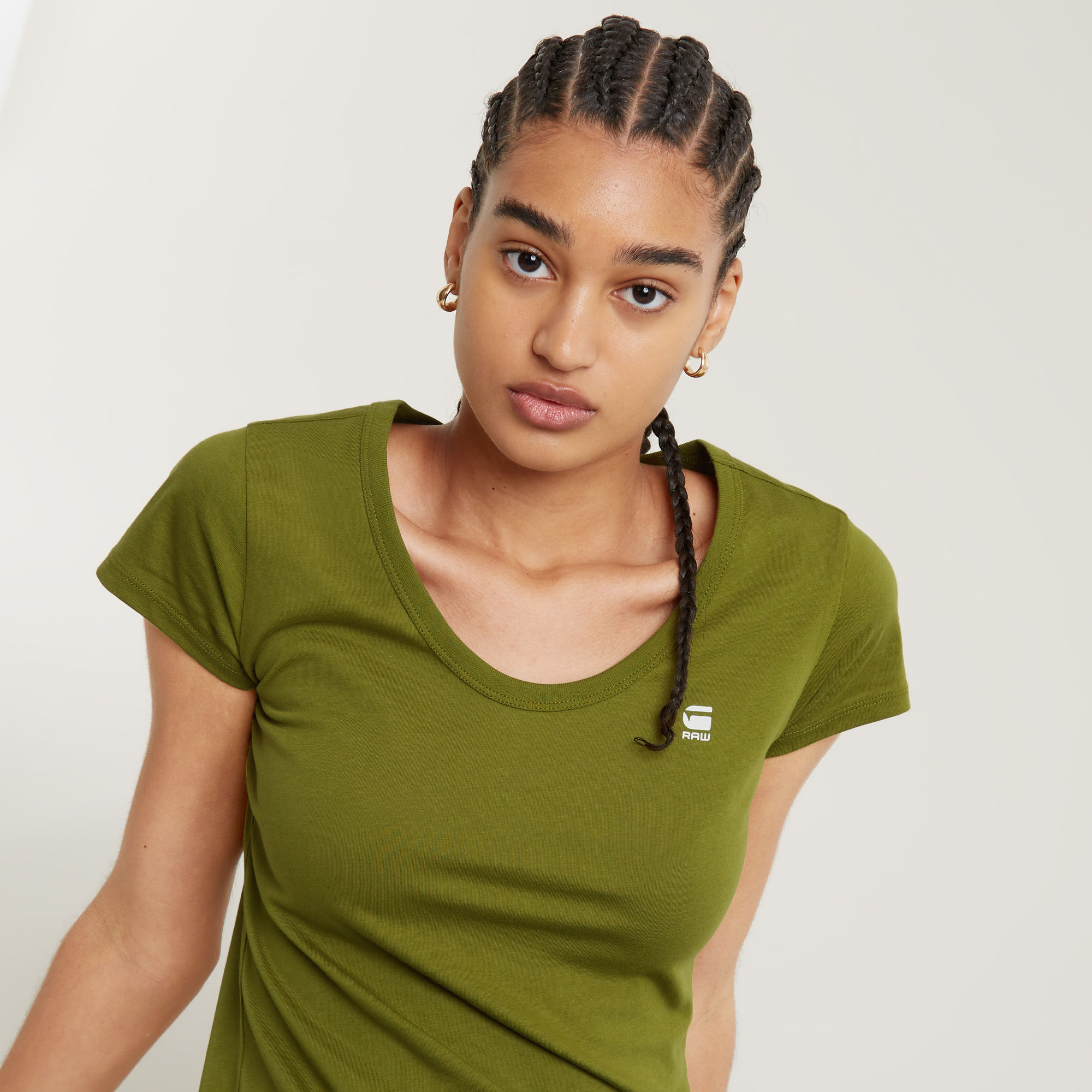 G-Star RAW Slim Top Groen Dames