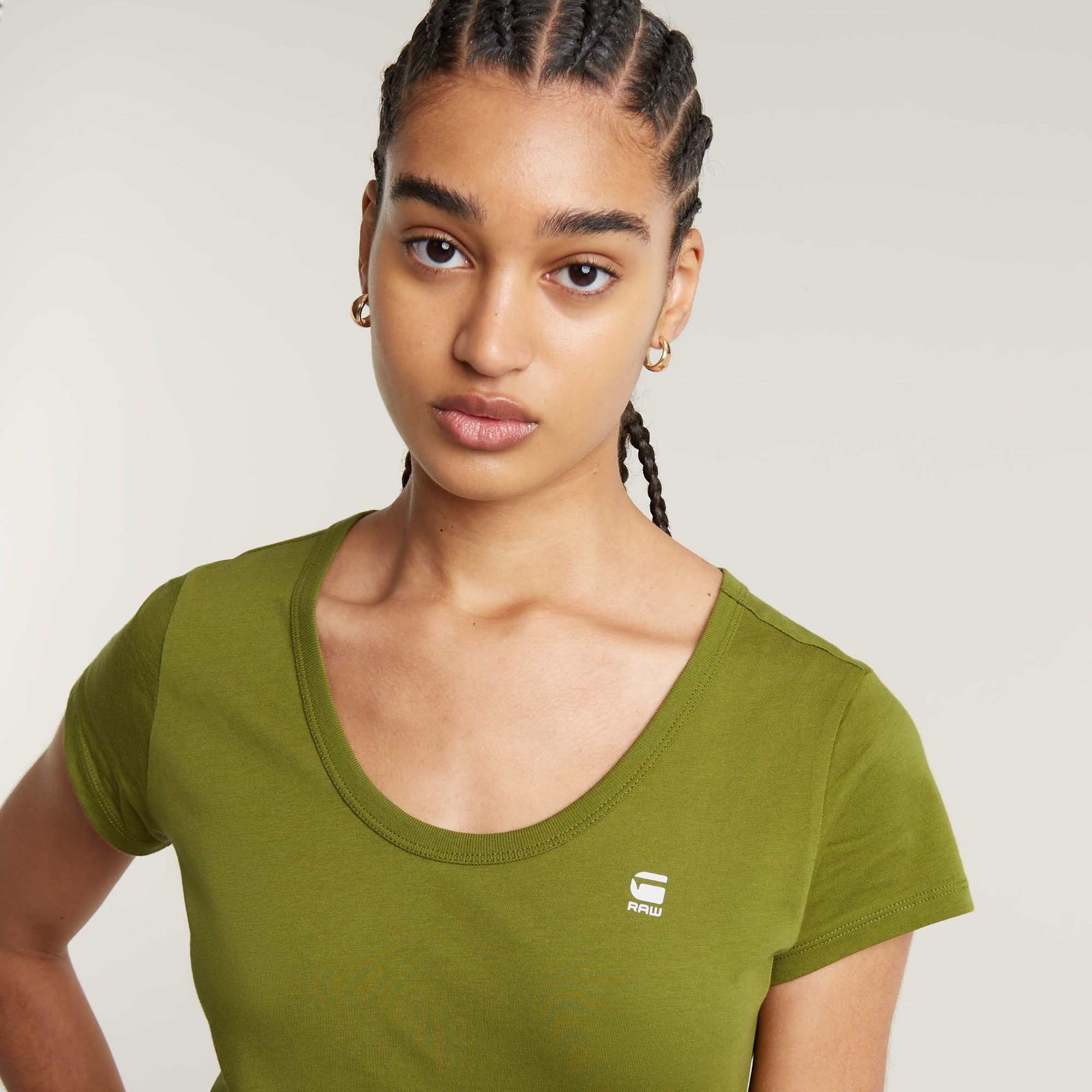 G-Star RAW Slim Top Groen Dames