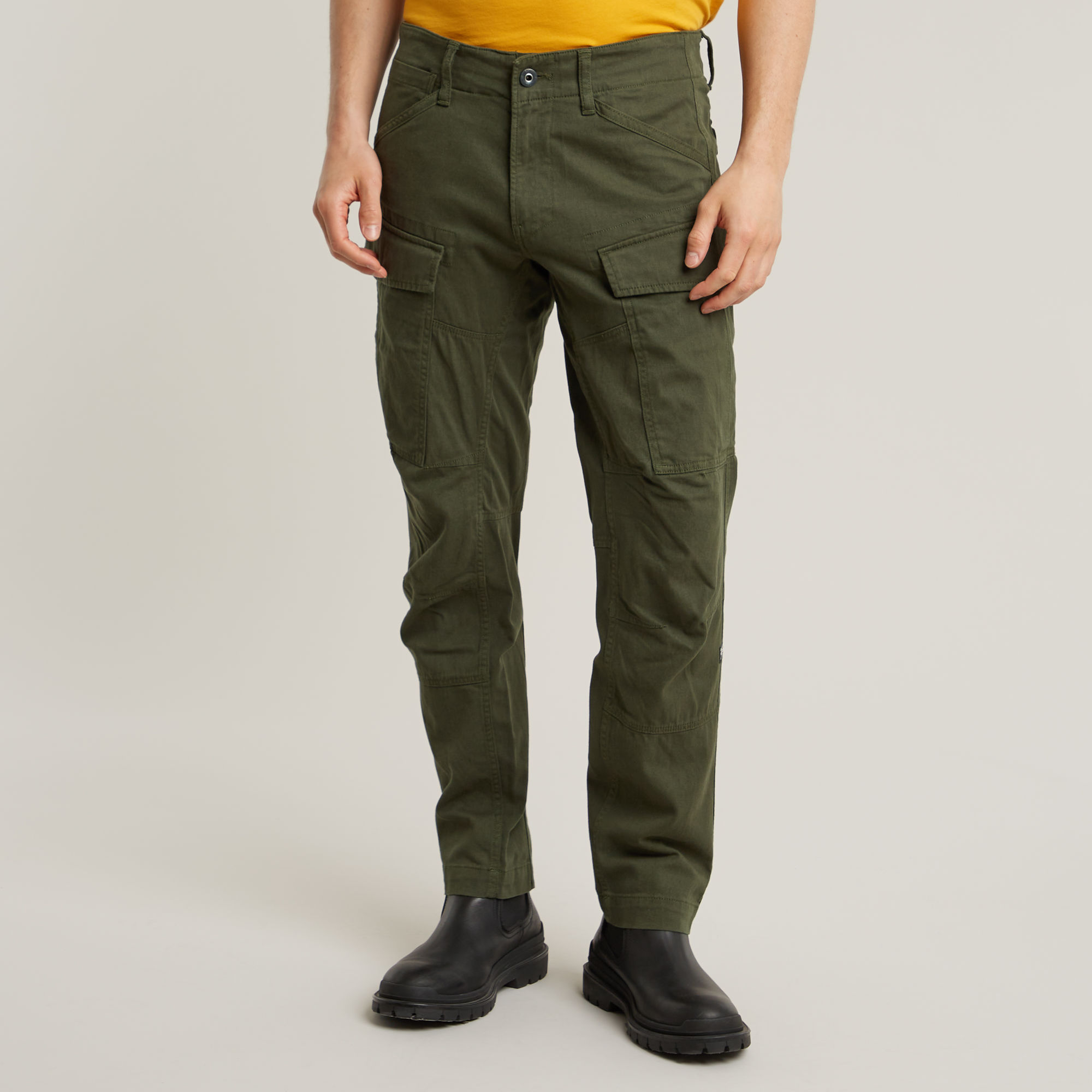 

Cargo 3D Regular Tapered Pants - Green - Men