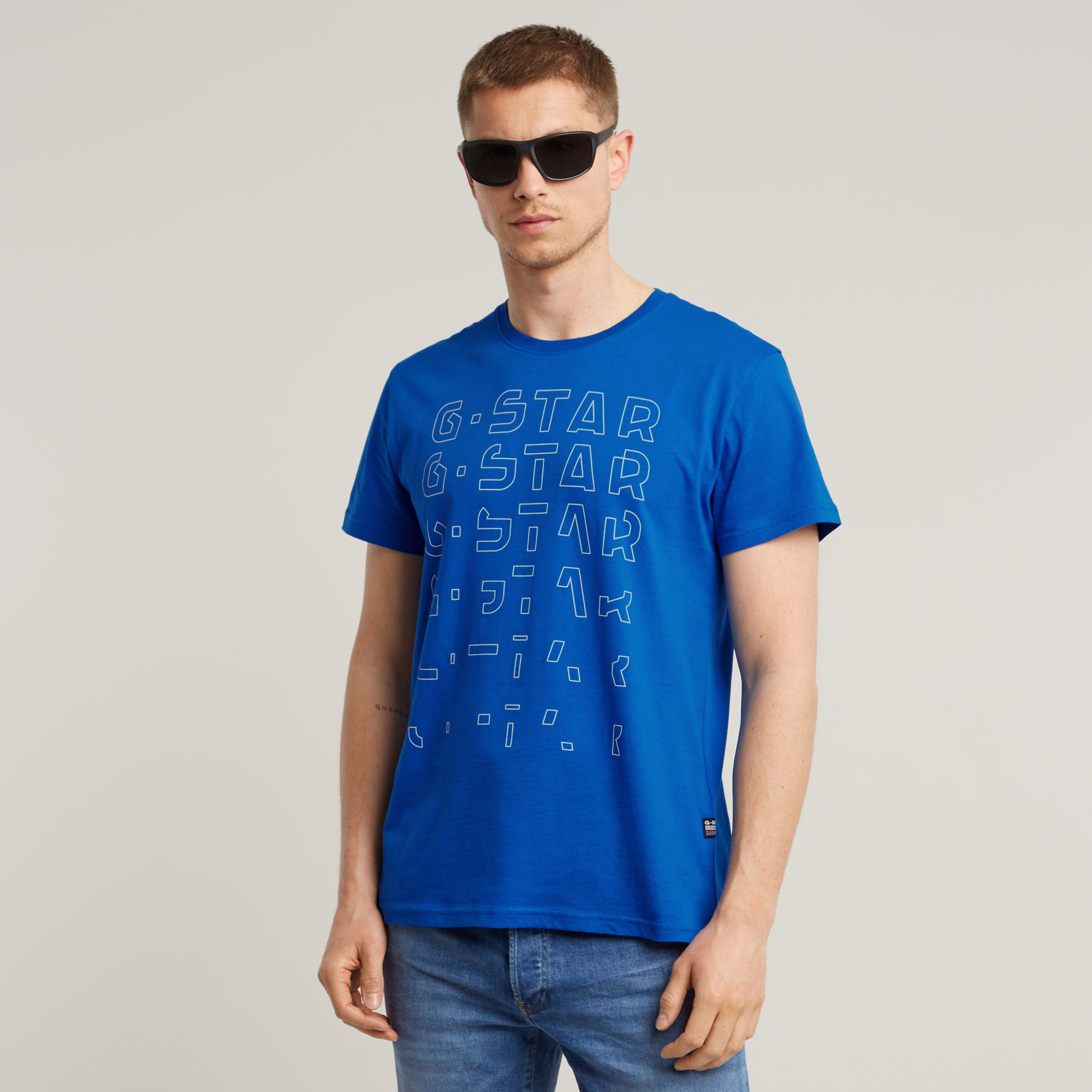 

Gradient Graphic T-Shirt - Midden blauw - Heren