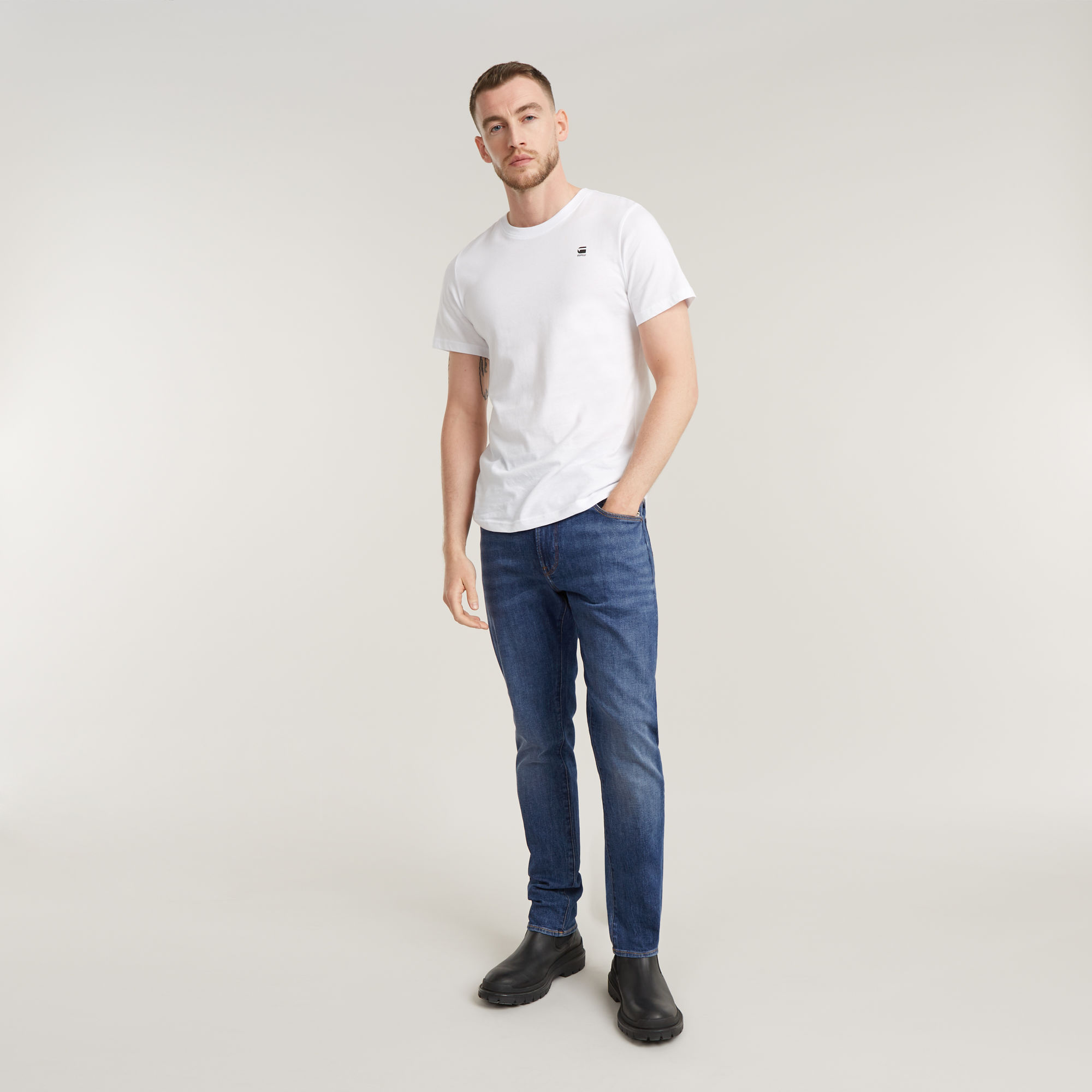 G-Star RAW 3301 Slim Jeans Midden blauw Heren
