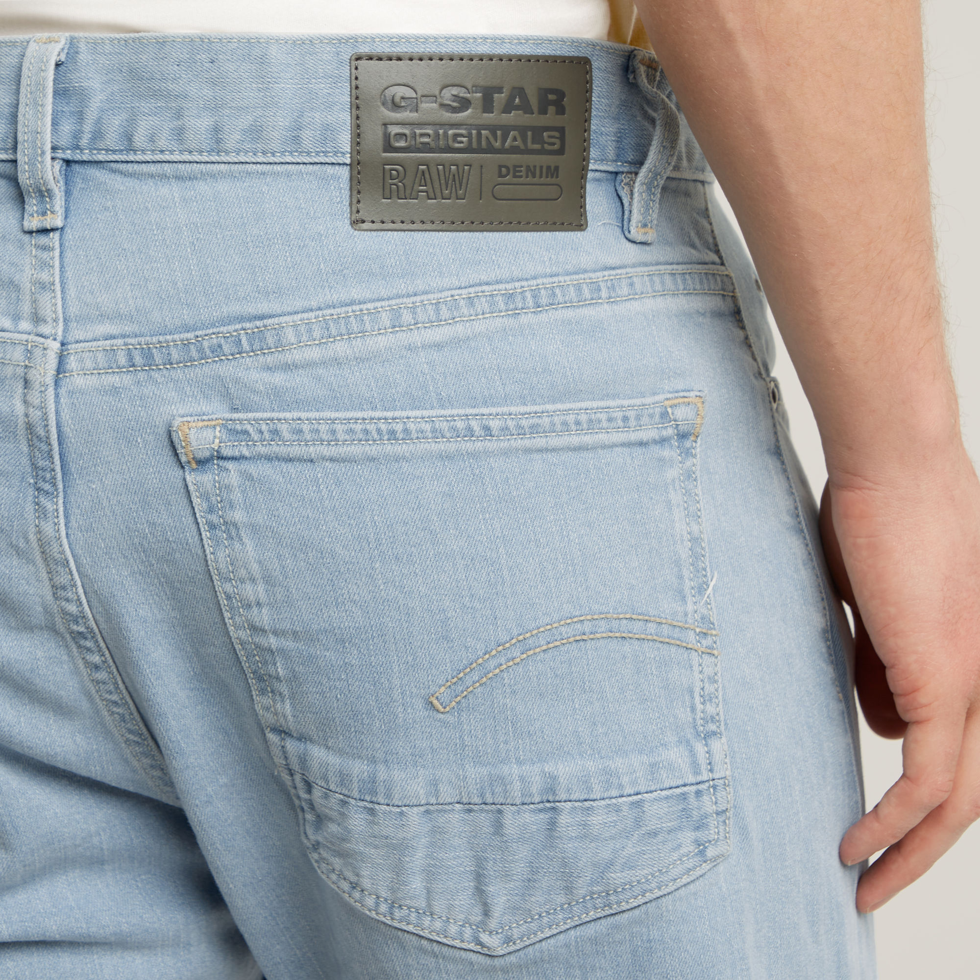 G-Star RAW Triple A Regular Straight Jeans Lichtblauw Heren
