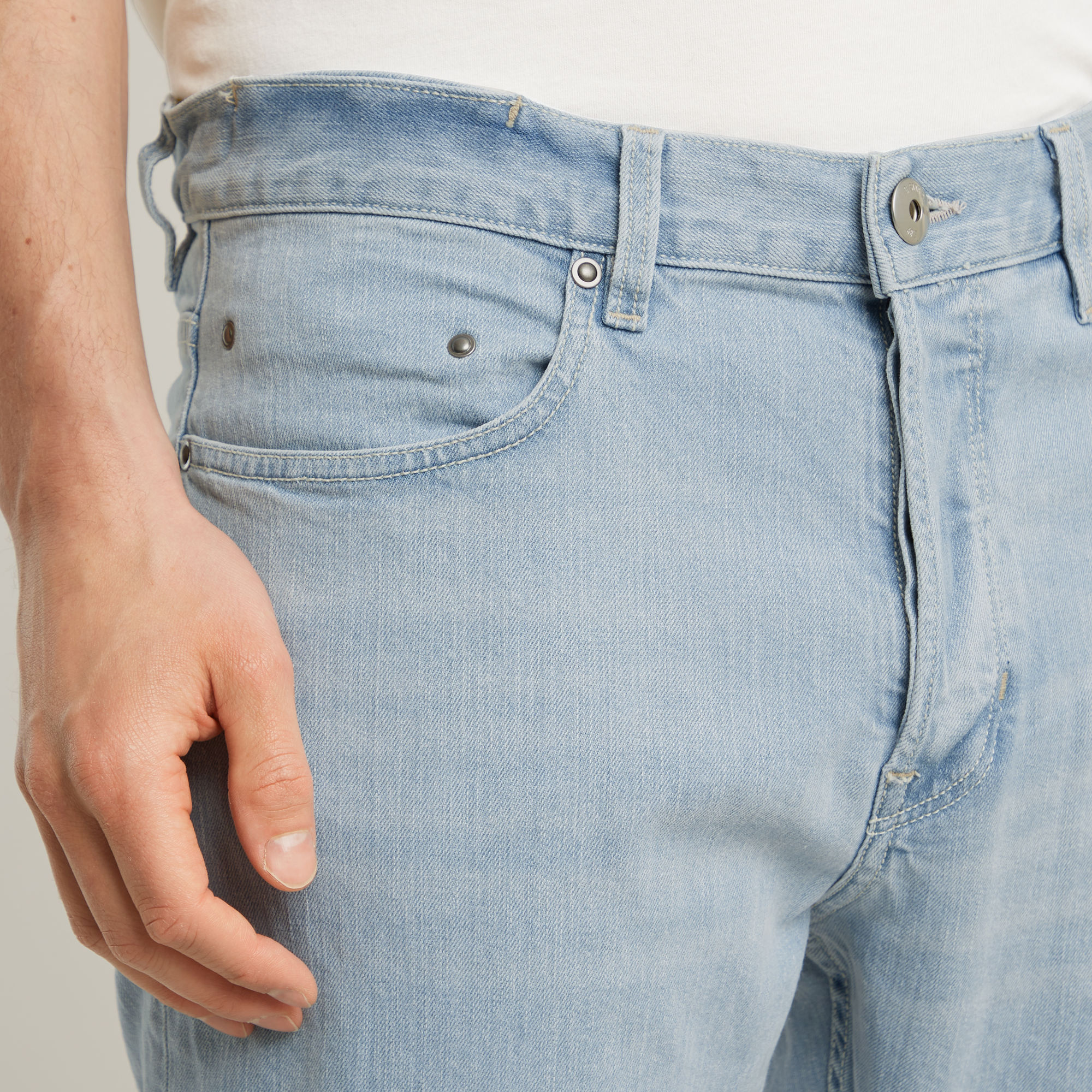 G-Star RAW Triple A Regular Straight Jeans Lichtblauw Heren