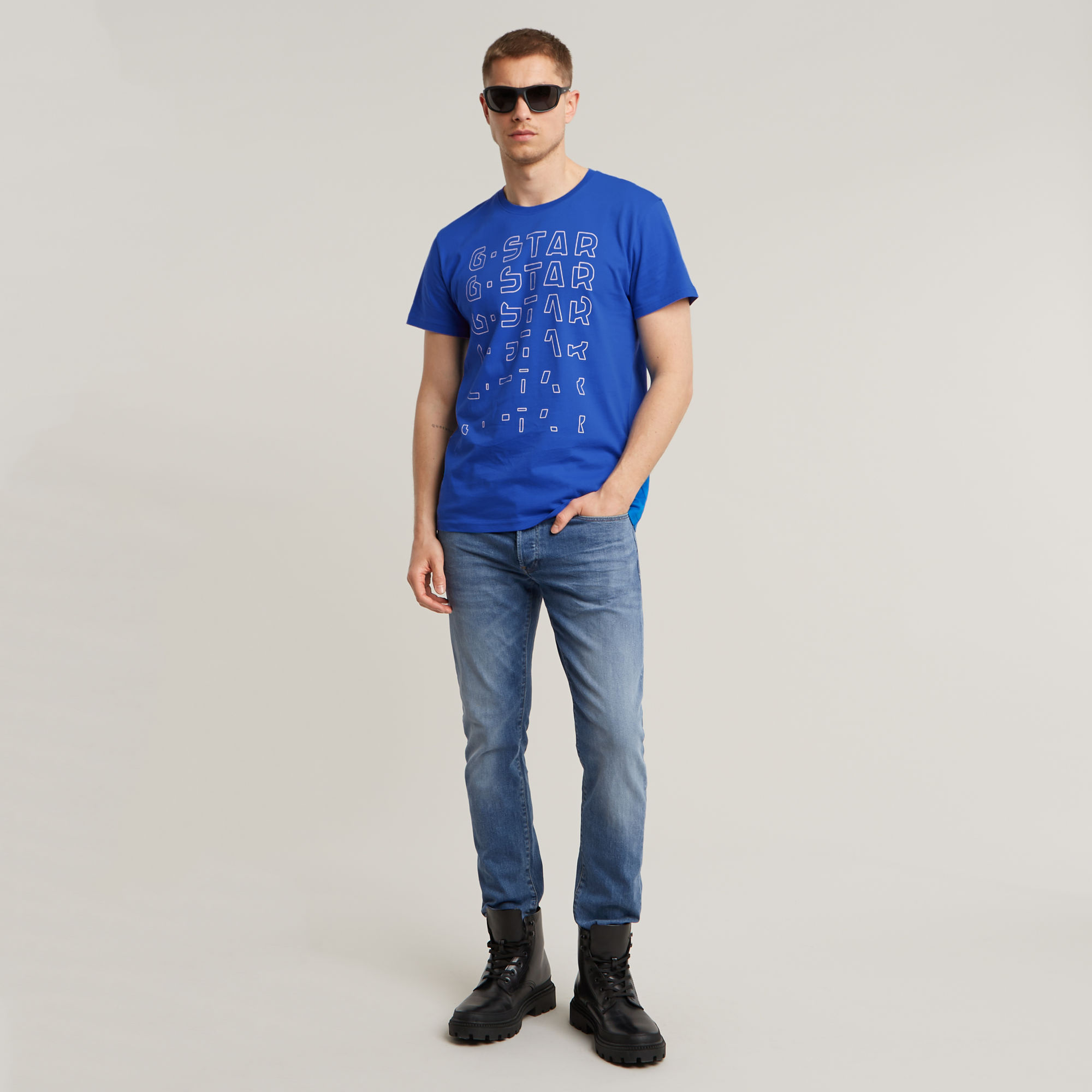 G-Star RAW 3301 Slim Jeans Lichtblauw Heren