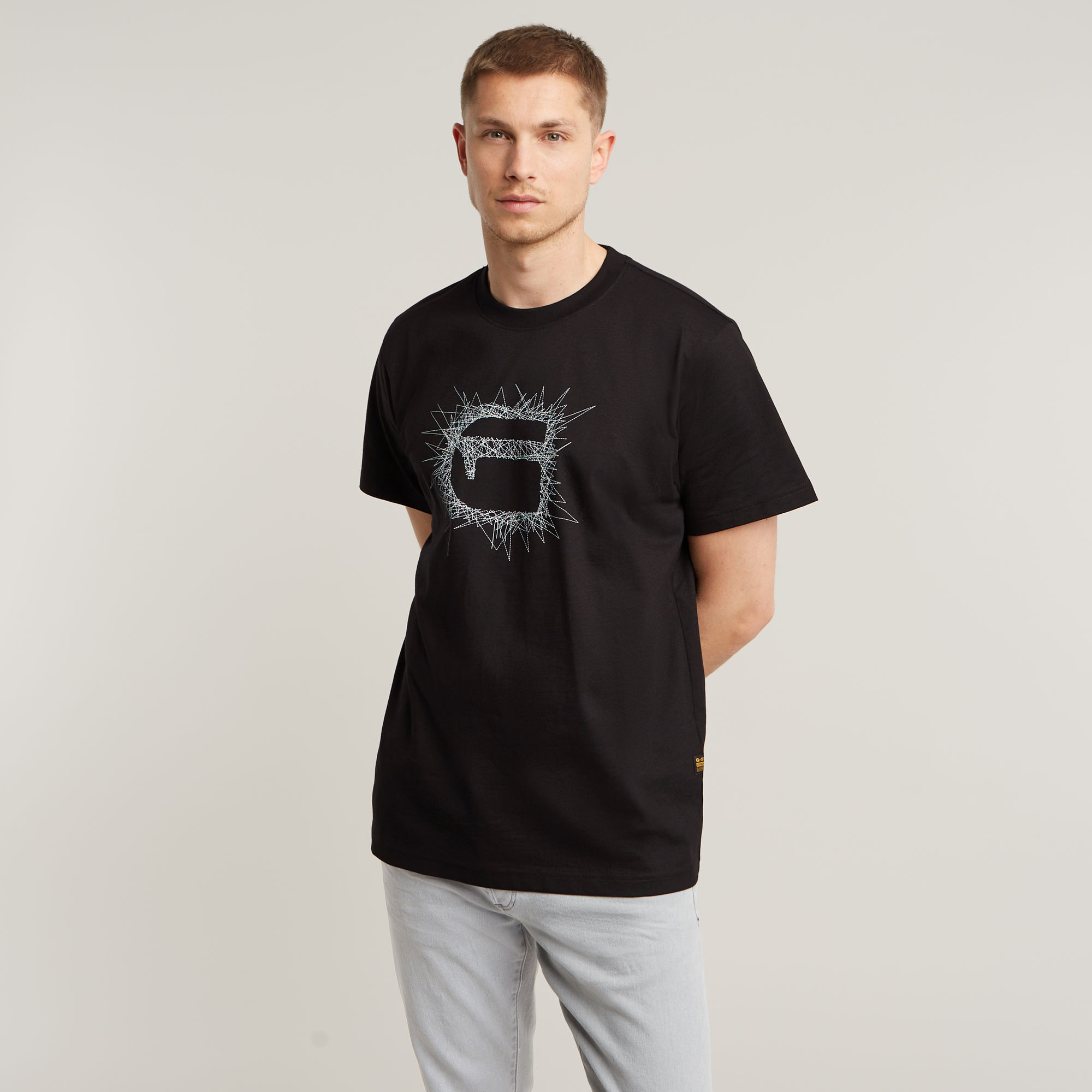 

Stitch Burger Logo Loose T-Shirt - Black - Men