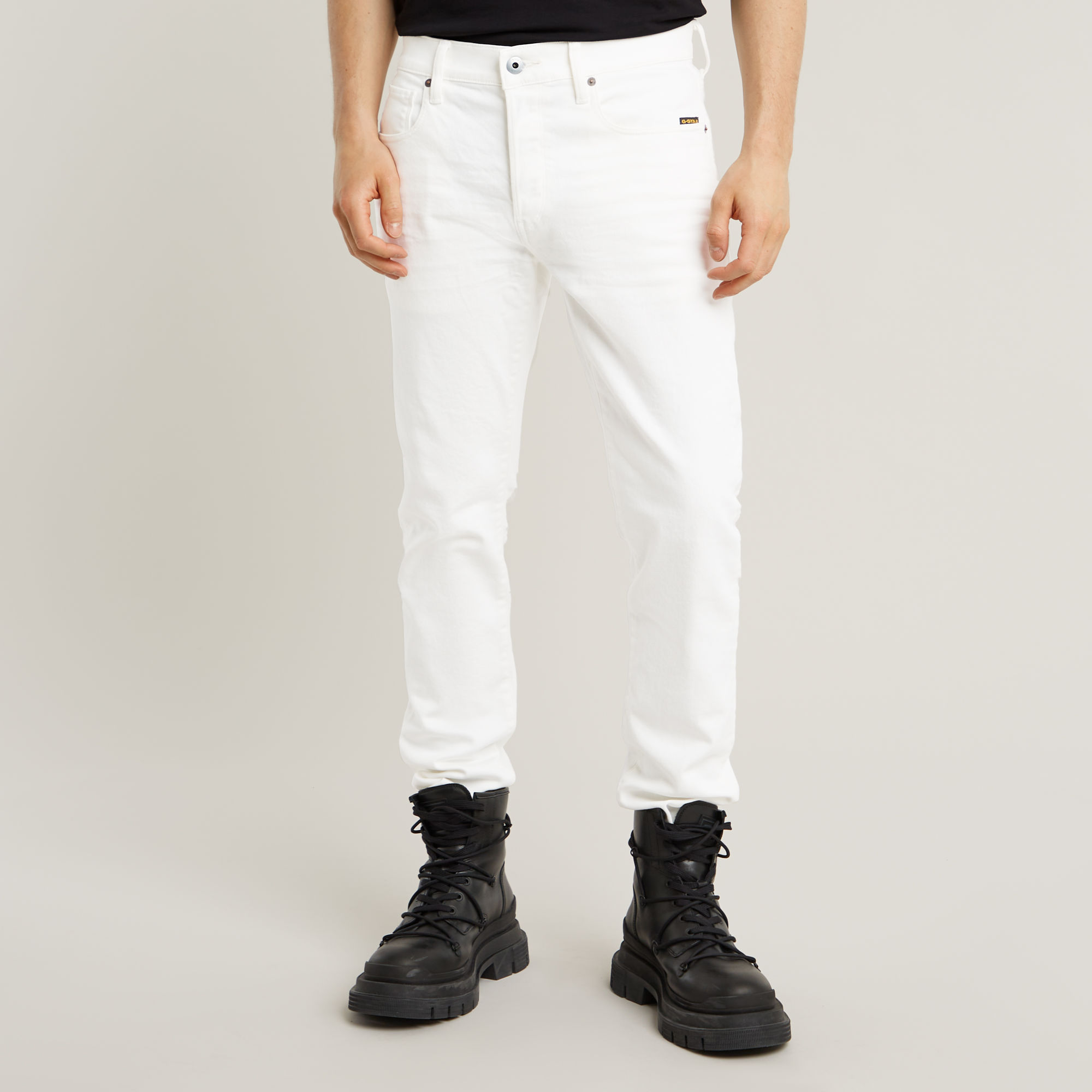 3301 Slim Jeans - Weiß - Herren