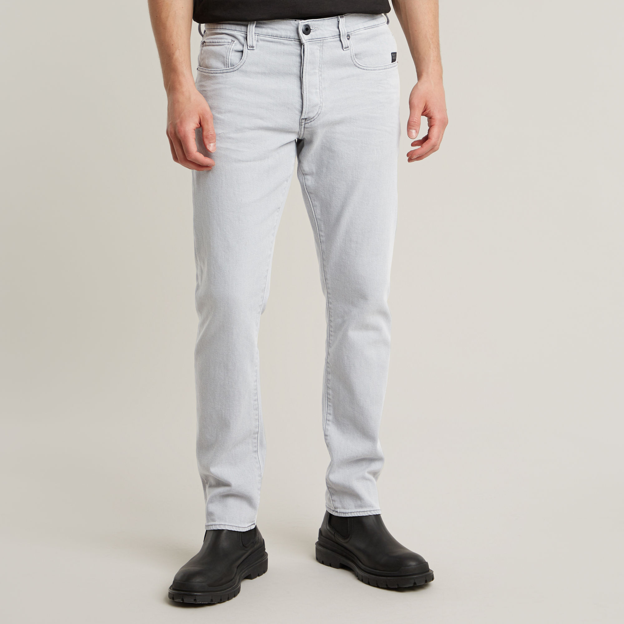 

3301 Regular Tapered Jeans - Grey - Men