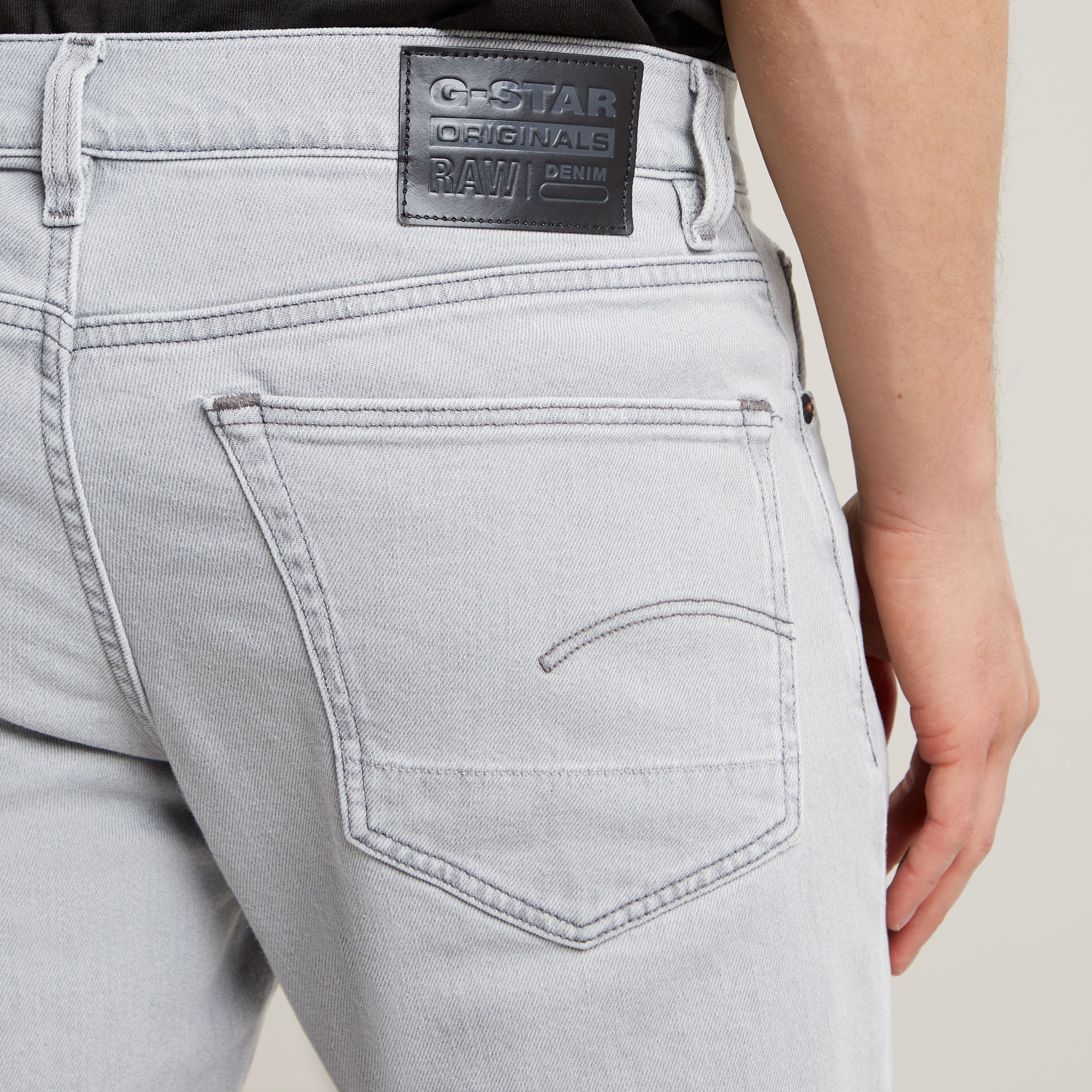 G-Star RAW 3301 Regular Tapered Jeans Grijs Heren