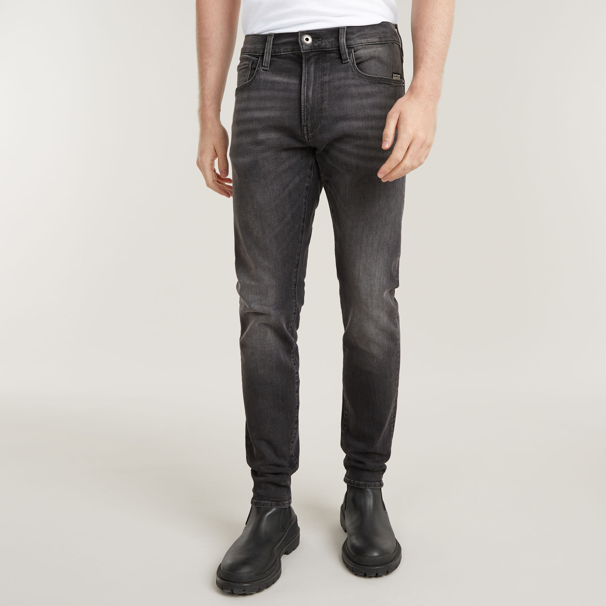 3301 Skinny Jeans - Schwarz - Herren