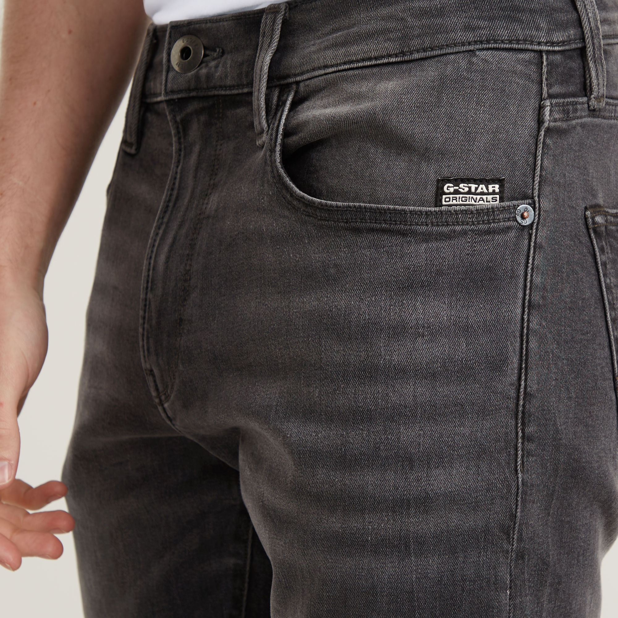 G-Star RAW 3301 Skinny Jeans Zwart Heren
