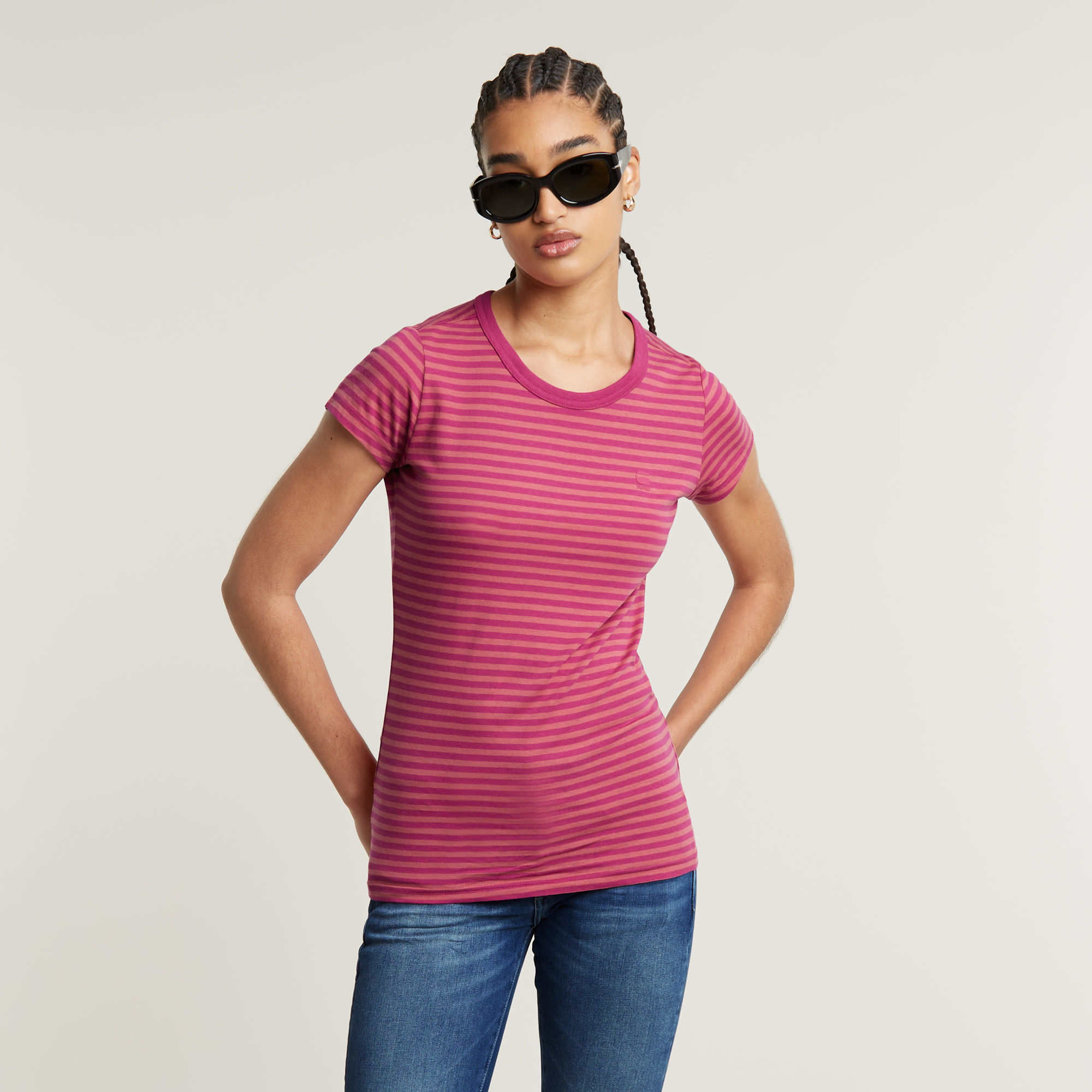 

Striped Slim Top - Meerkleurig - Dames