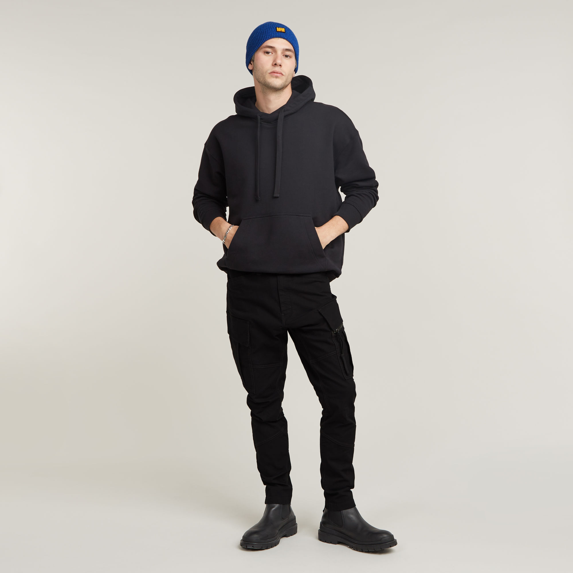 G-Star RAW Zip Pocket 3D Skinny Cargo Broek 2.0 Zwart Heren