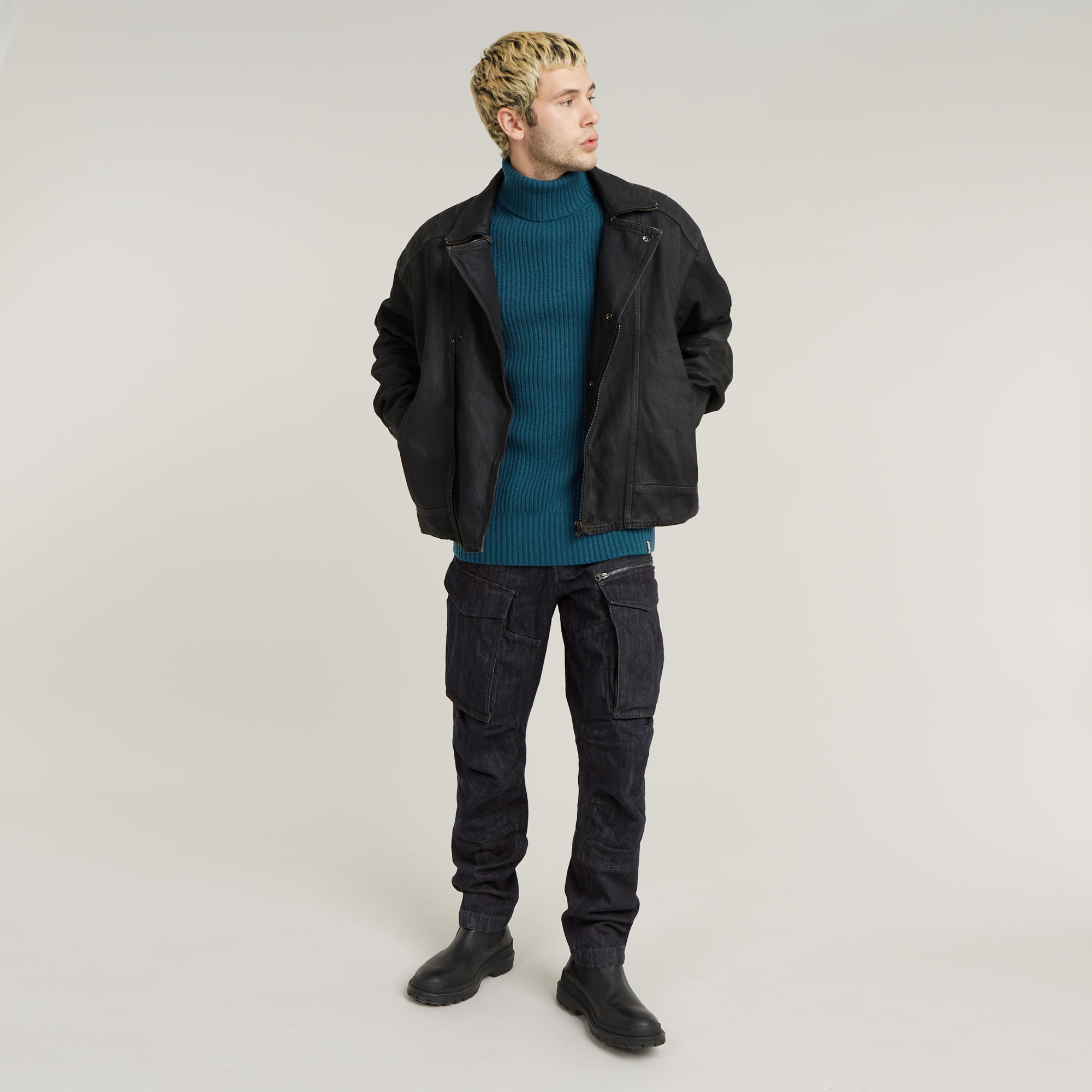 G-Star RAW Rovic Zip 3D Regular Tapered Denim Jeans Zwart Heren