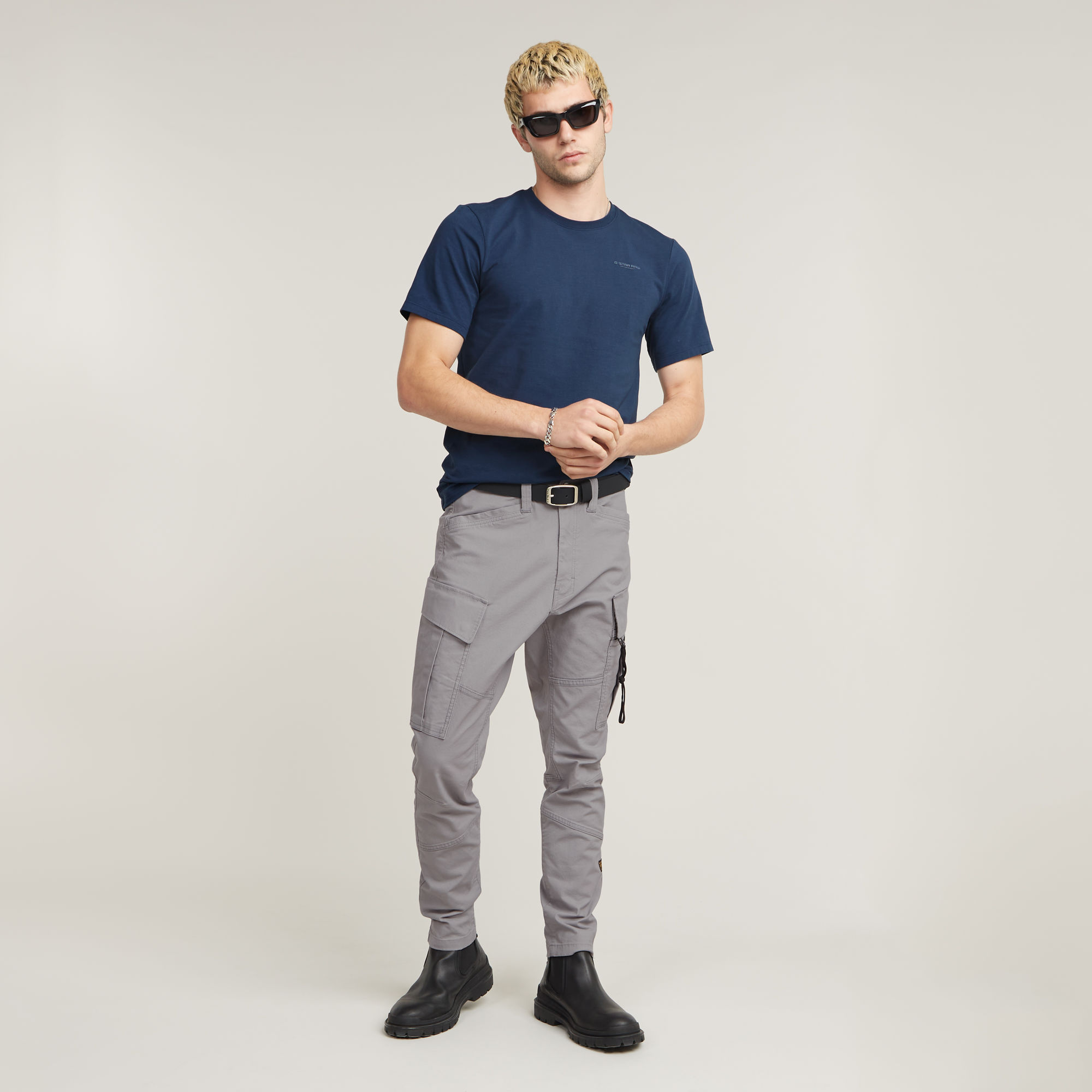 G-Star RAW Zip Pocket 3D Skinny Cargo Grijs Heren