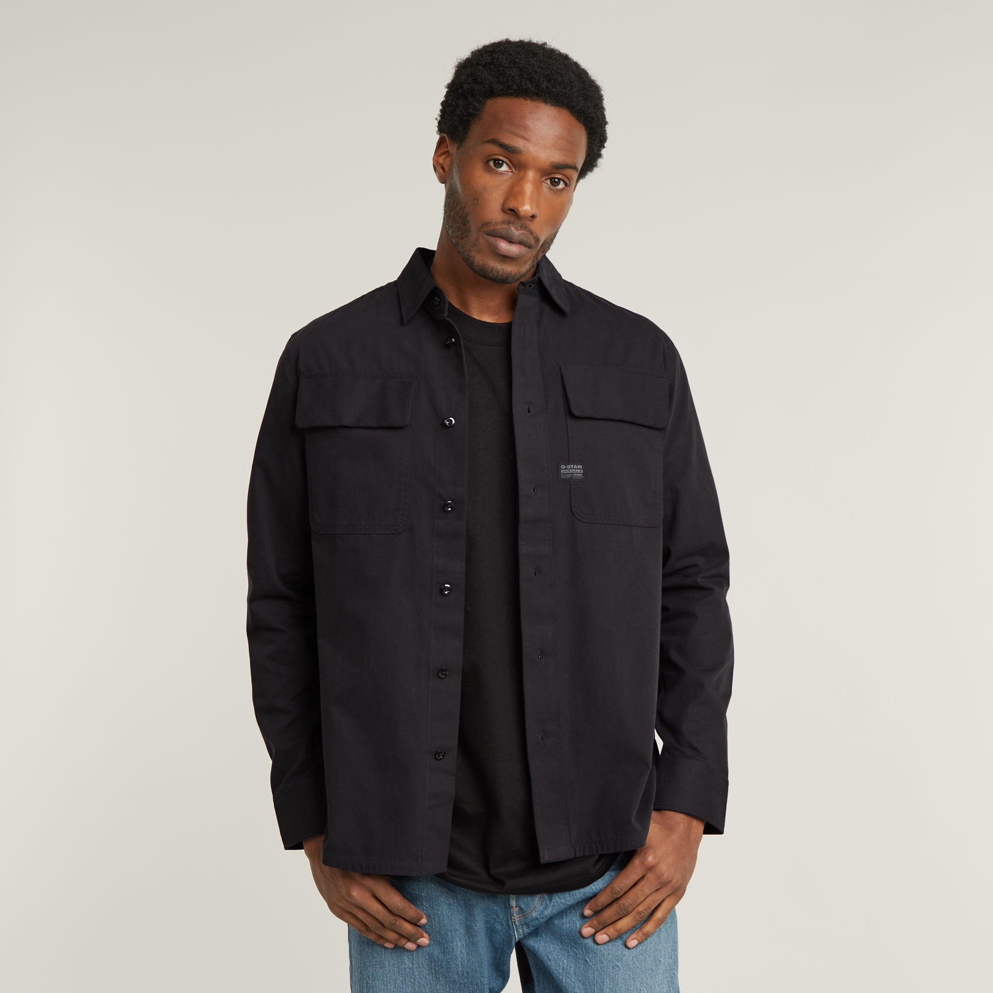 

CPO Regular Shirt - Black - Men