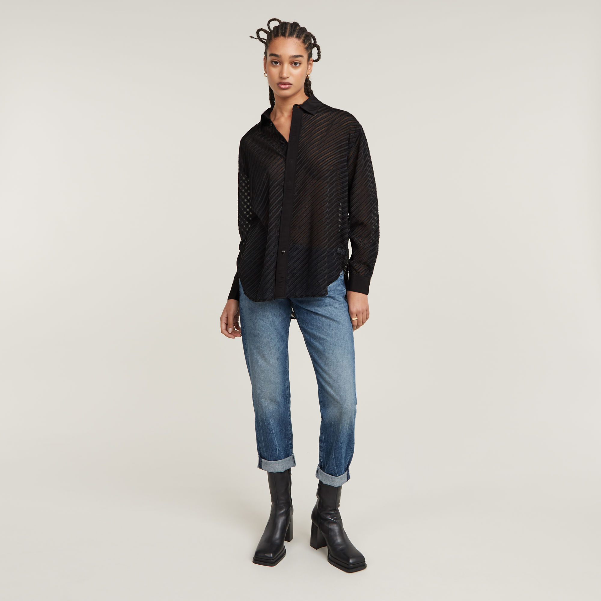 G-Star RAW Boyfriend Blouse Meerkleurig Dames