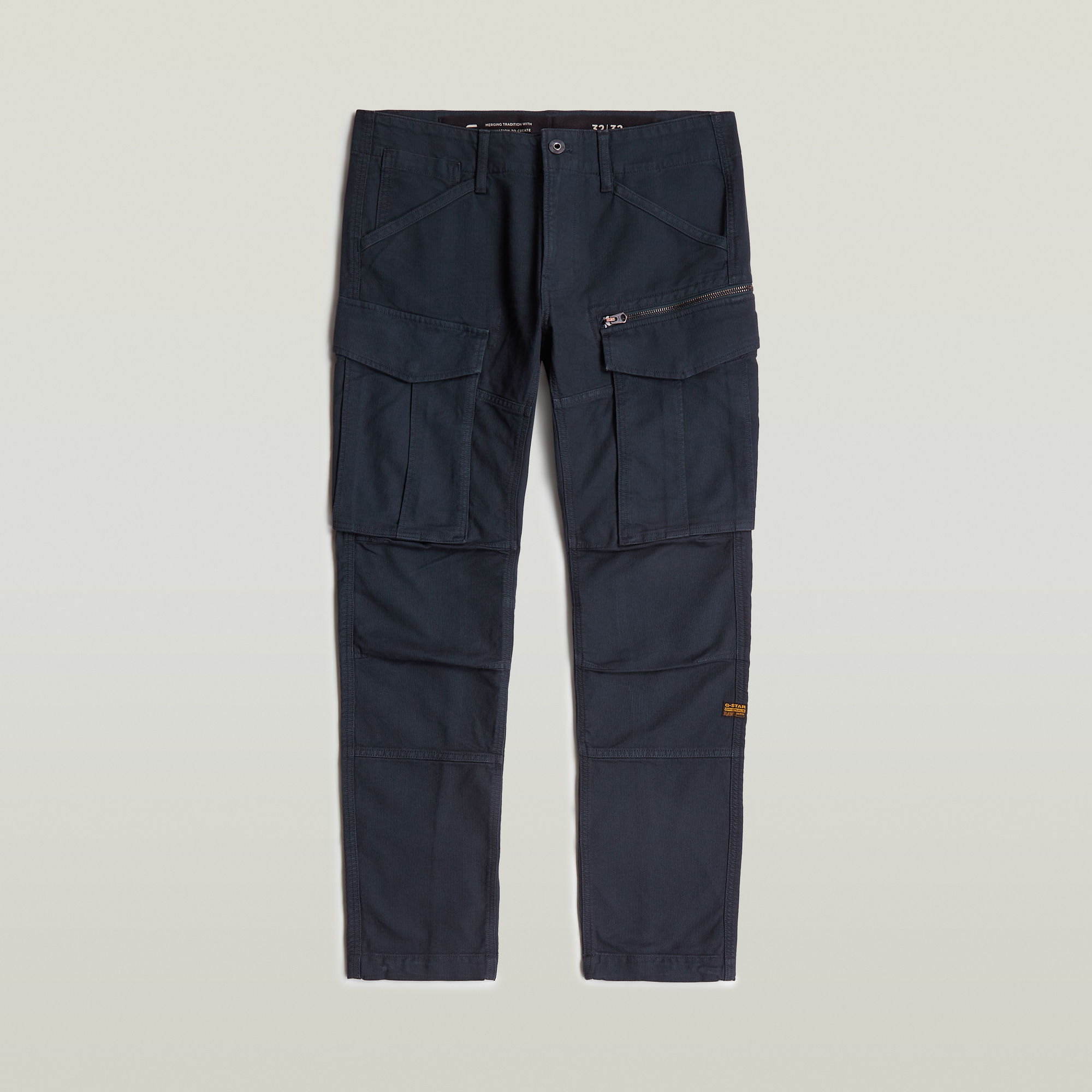 G-Star RAW Rovic Zip 3D Regular Tapered Broek Midden blauw Heren