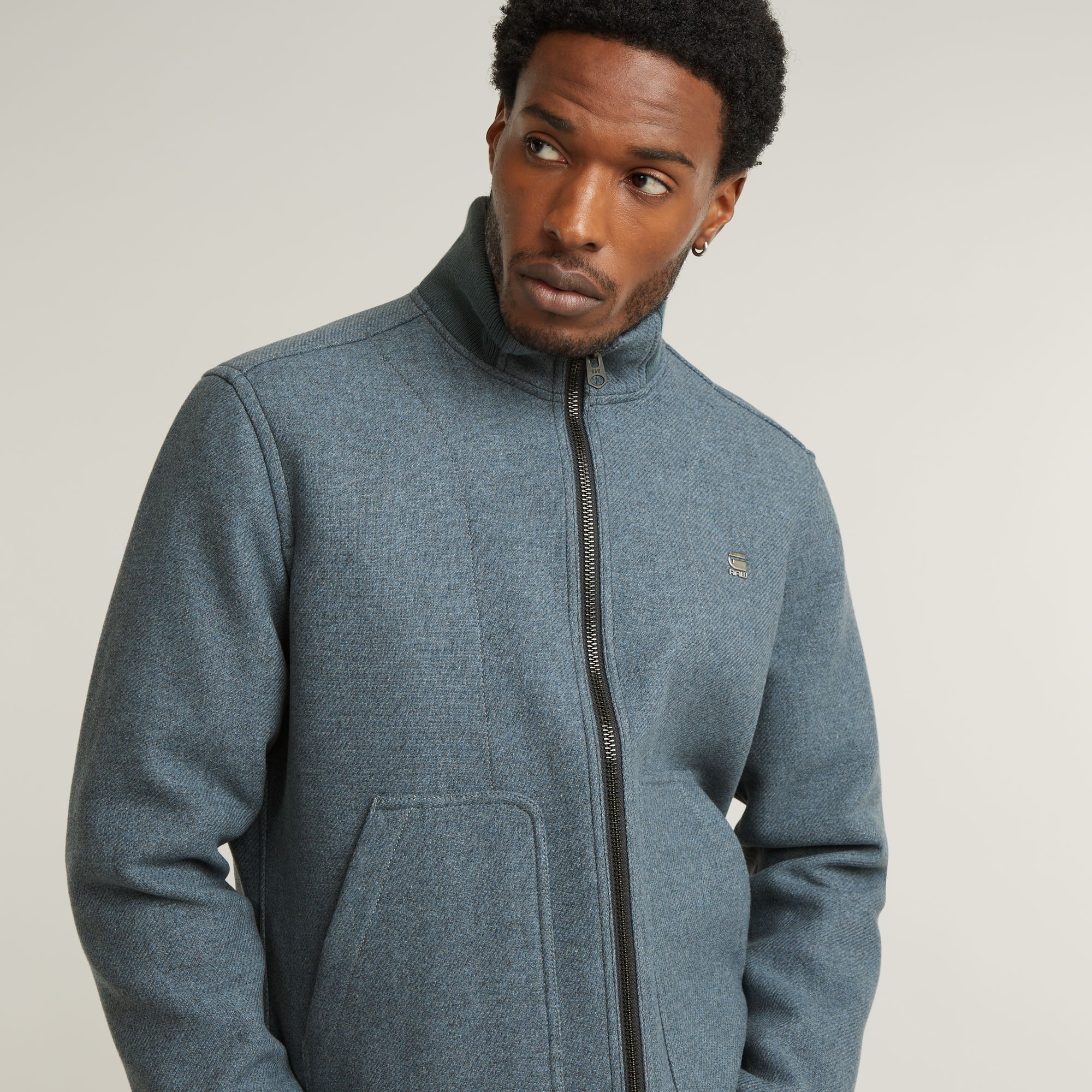 G-Star RAW Wool Utility Jack Grijs Heren