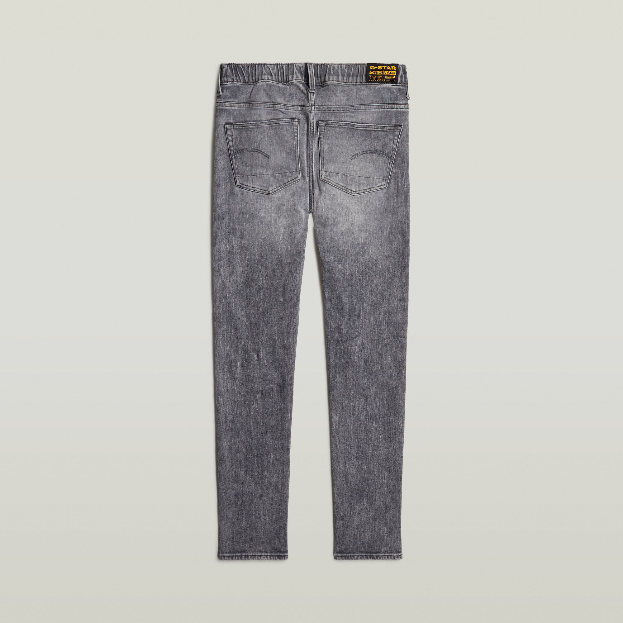 G-Star RAW Jongens 3301 Slim Pull-Up Jeans Grijs jongens