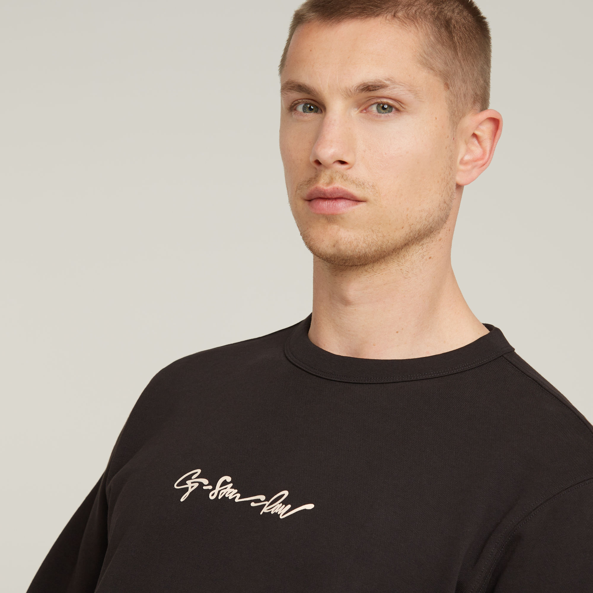 G-Star RAW G-Script Logo Sweater Zwart Heren