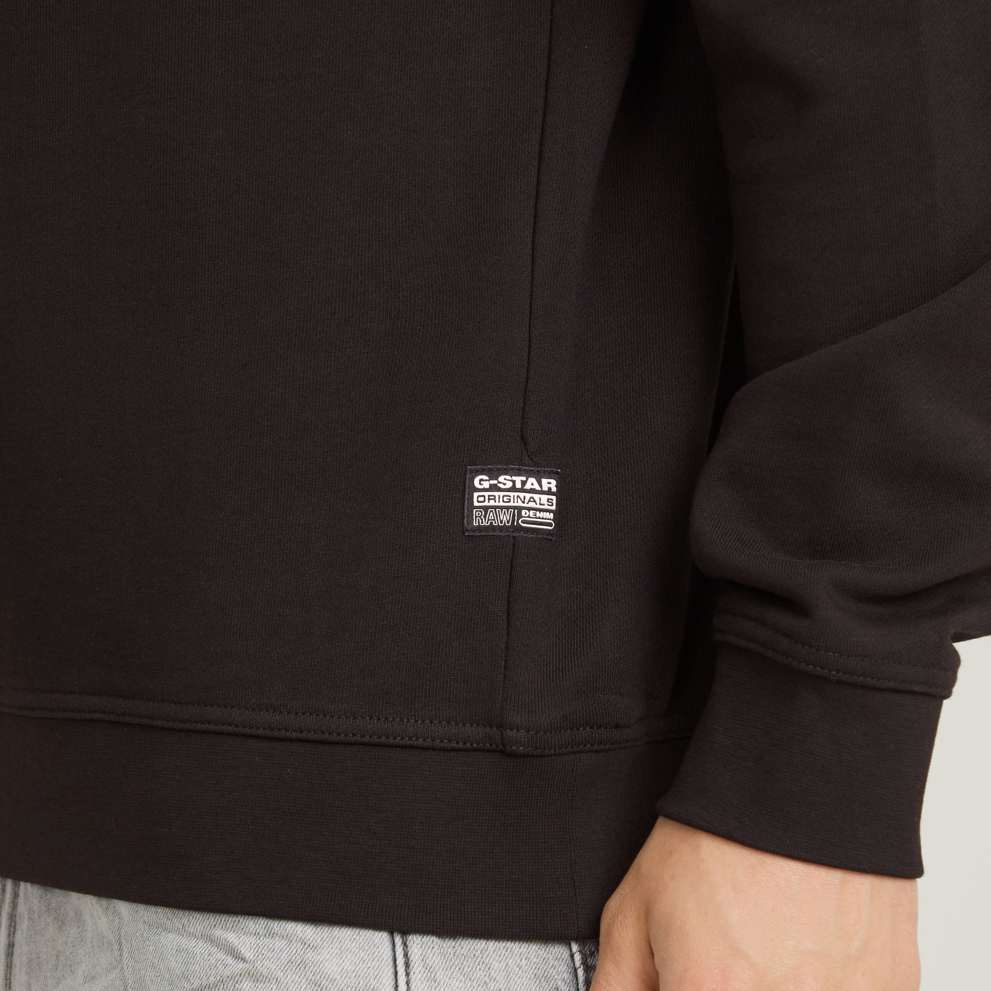 G-Star RAW G-Script Logo Sweater Zwart Heren