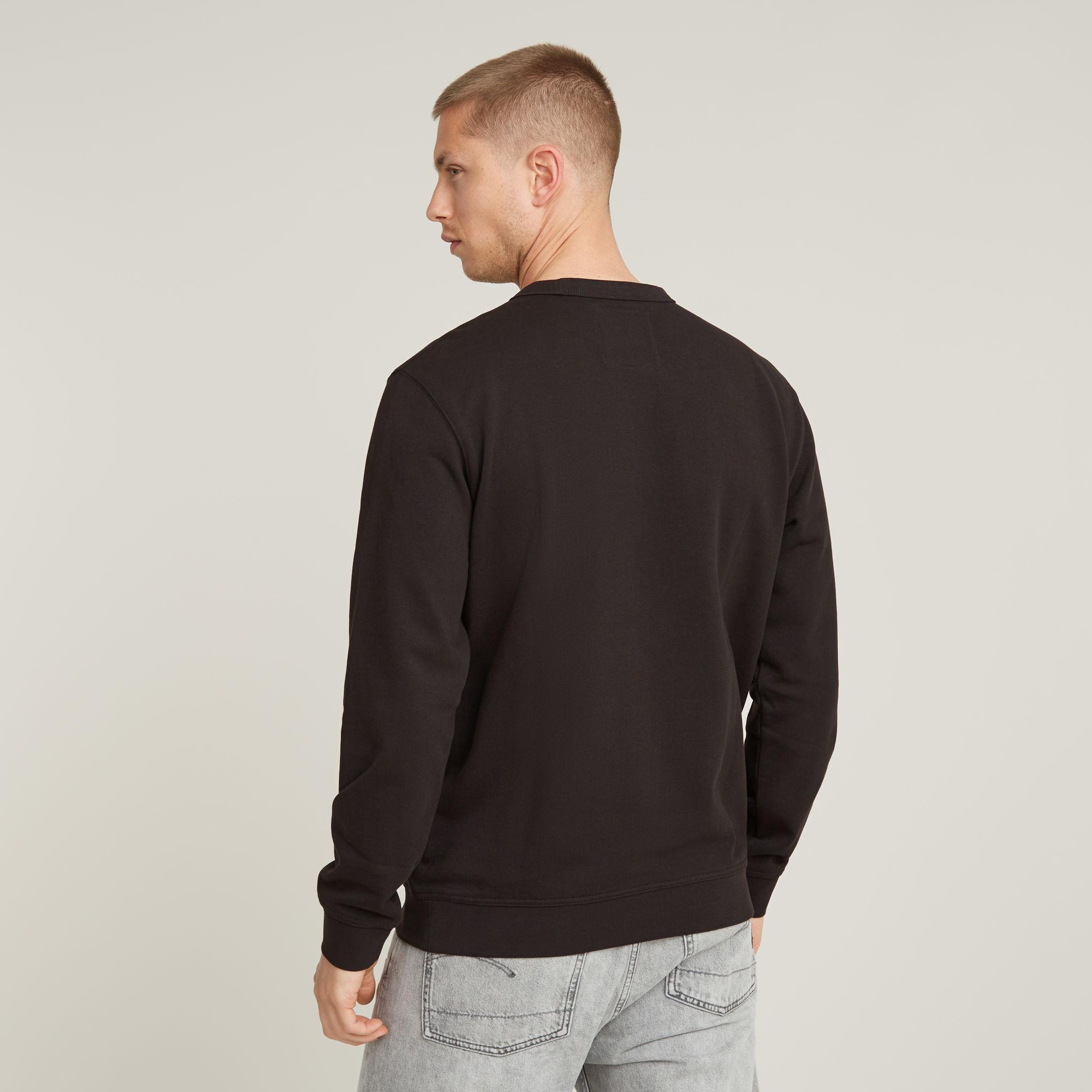 G-Star RAW G-Script Logo Sweater Zwart Heren