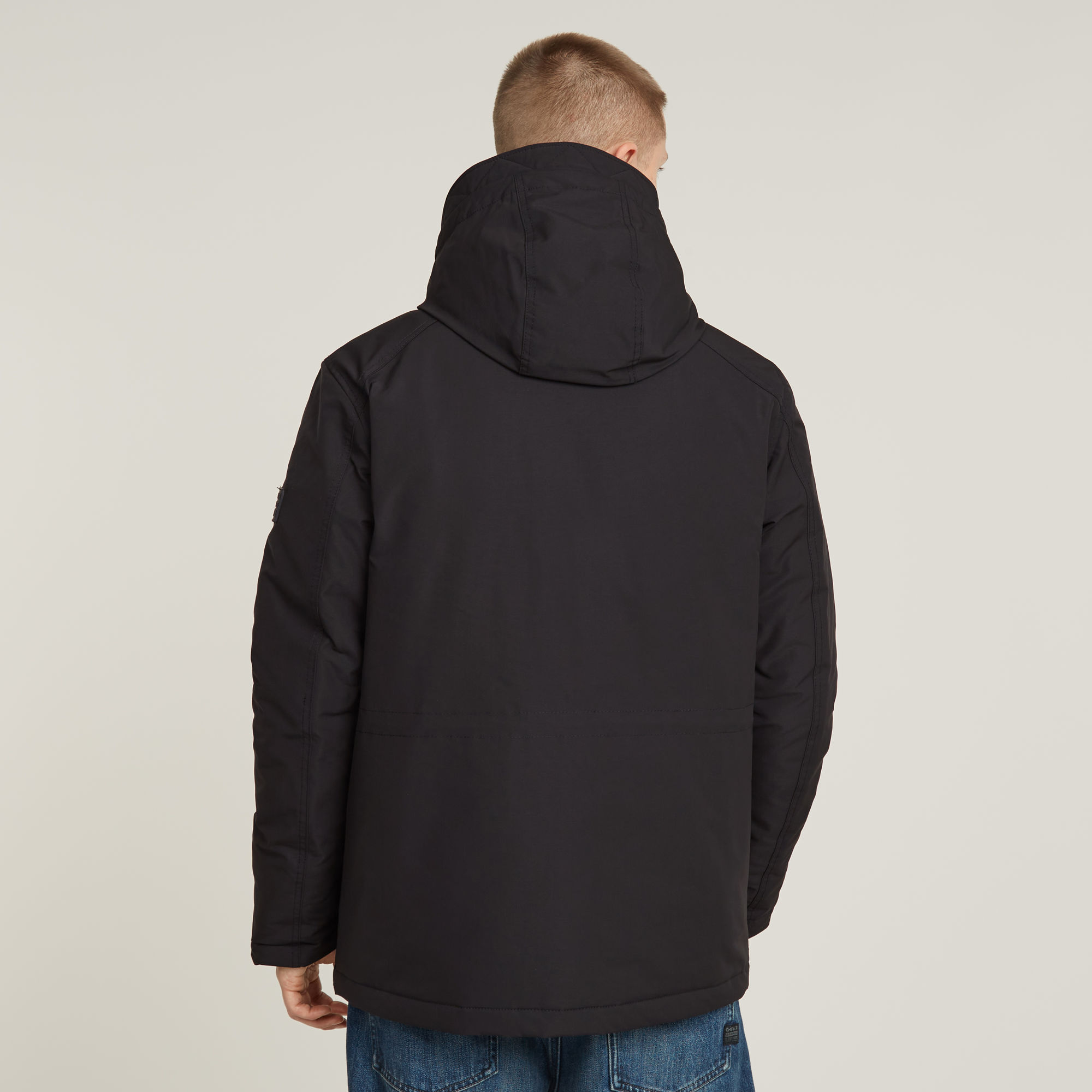 G-Star RAW Vodan Gewatteerd Jack Met Capuchon Zwart Heren