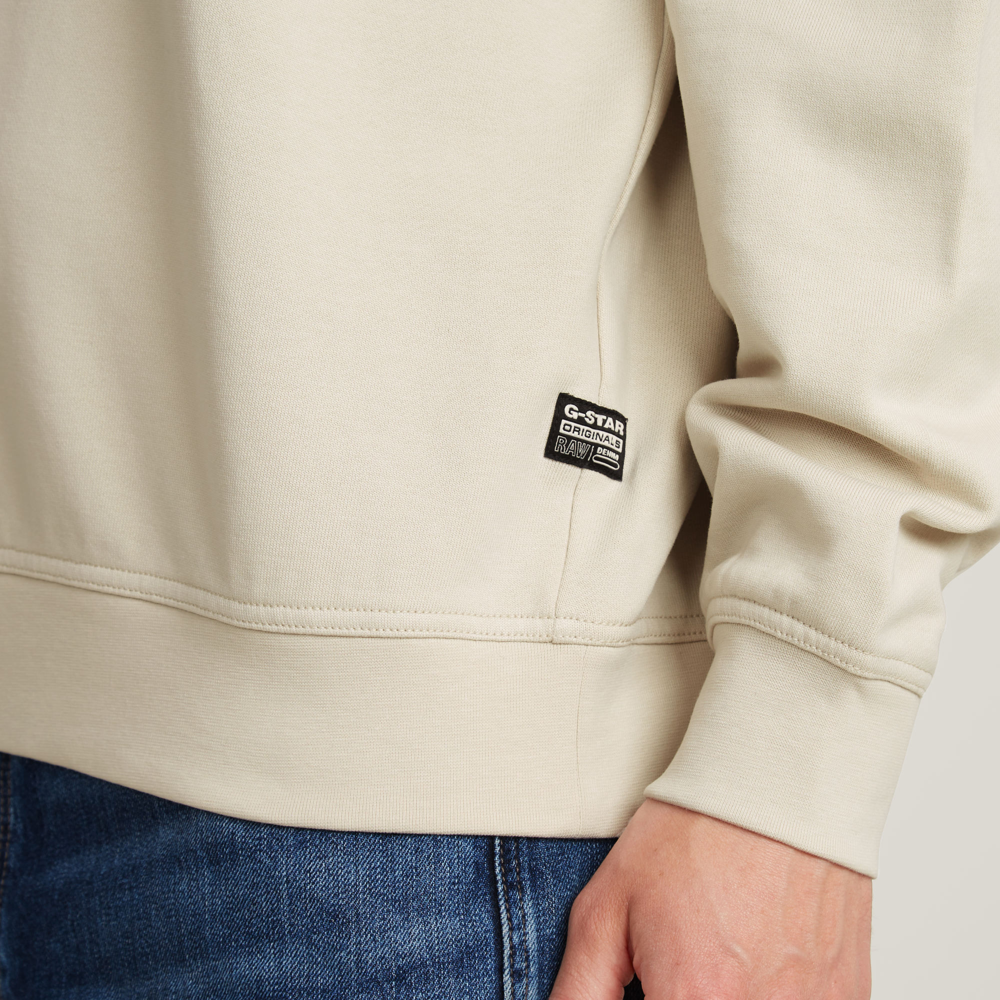 G-Star RAW Chenille G-Script Loose Sweater Wit Heren