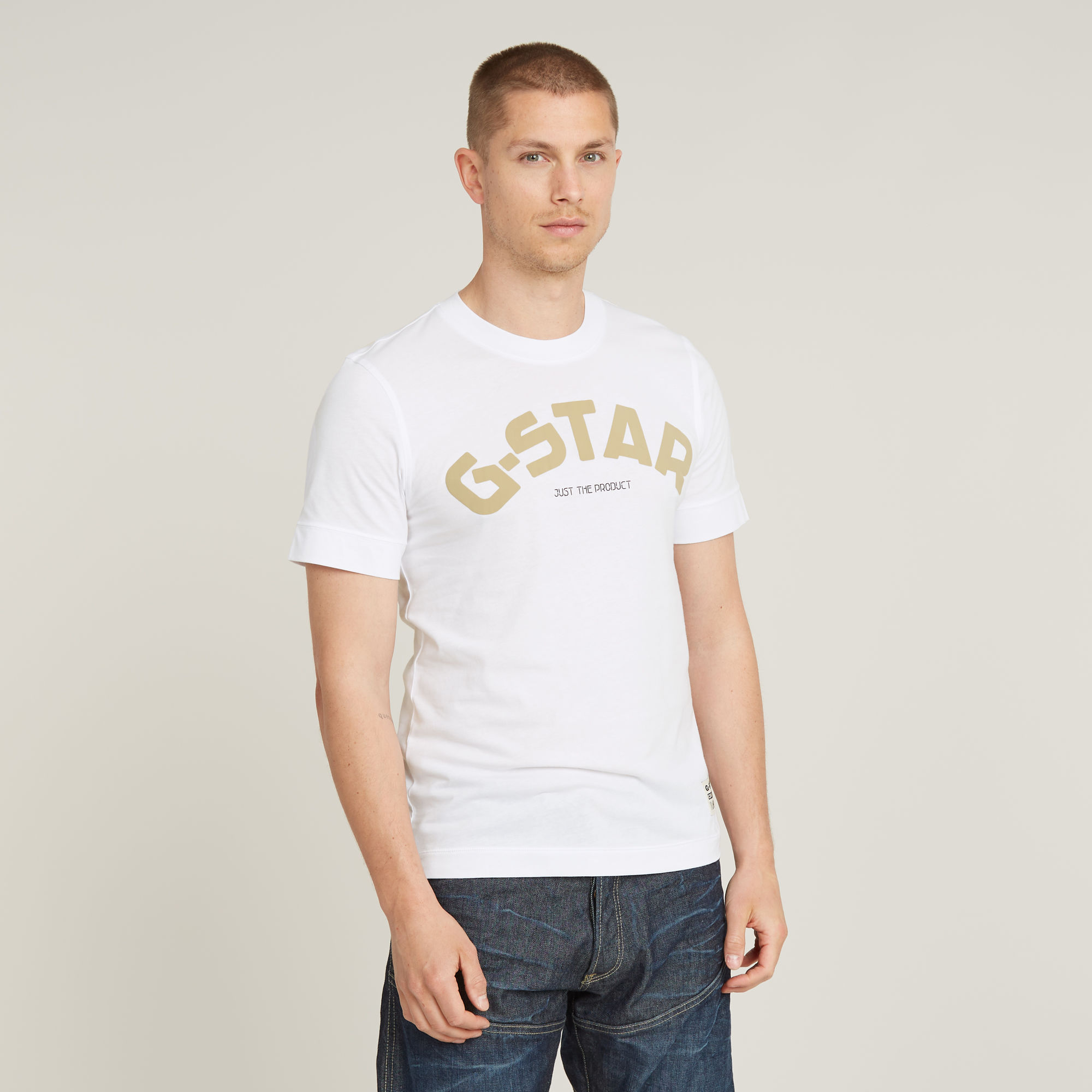 

Puff Logo Slim T-Shirt - White - Men