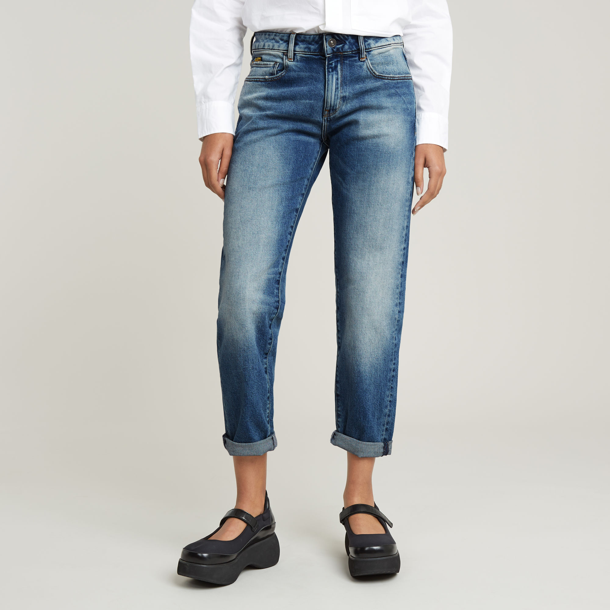 Kate Boyfriend Jeans - Mittelblau - Damen