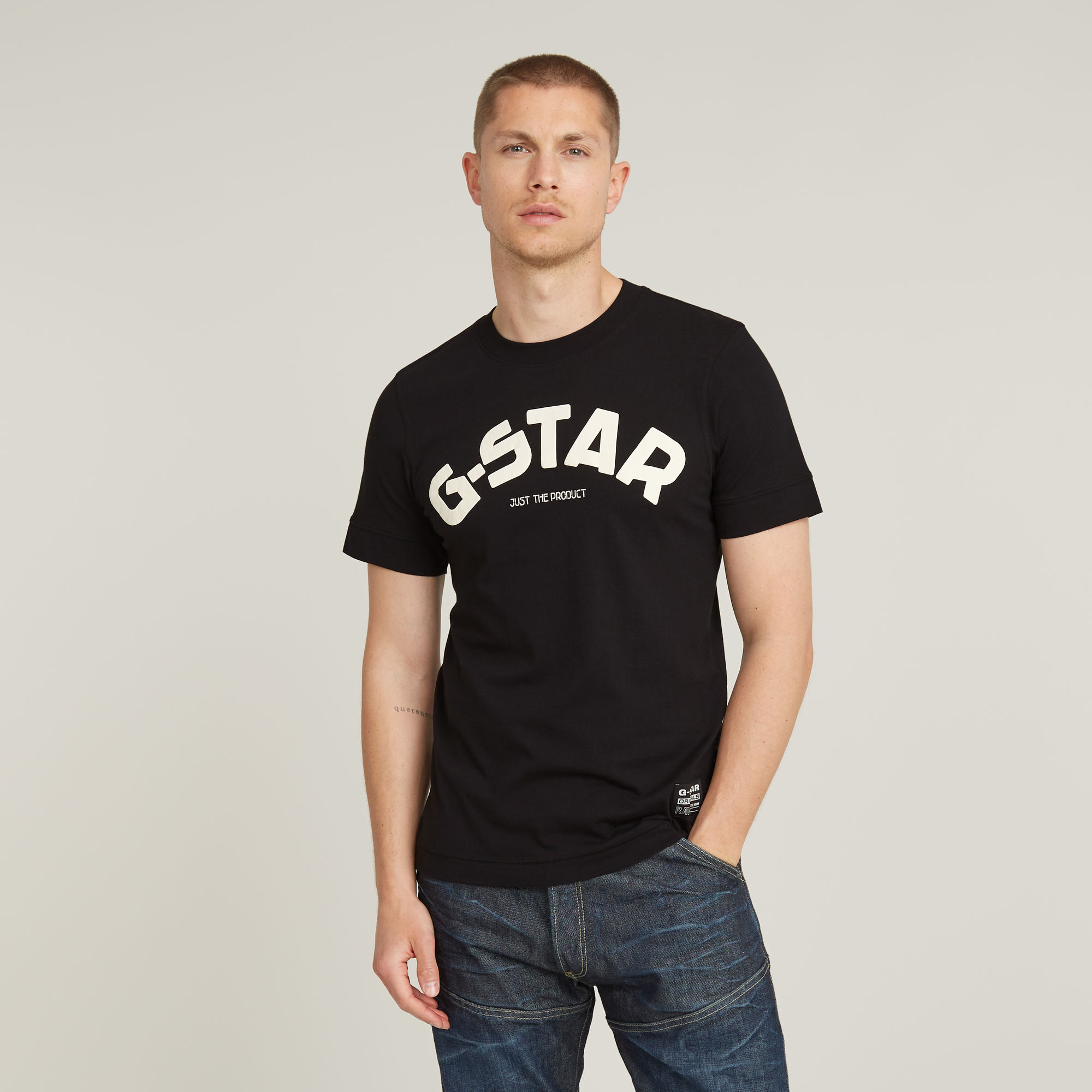 

Puff Logo Slim T-Shirt - Black - Men