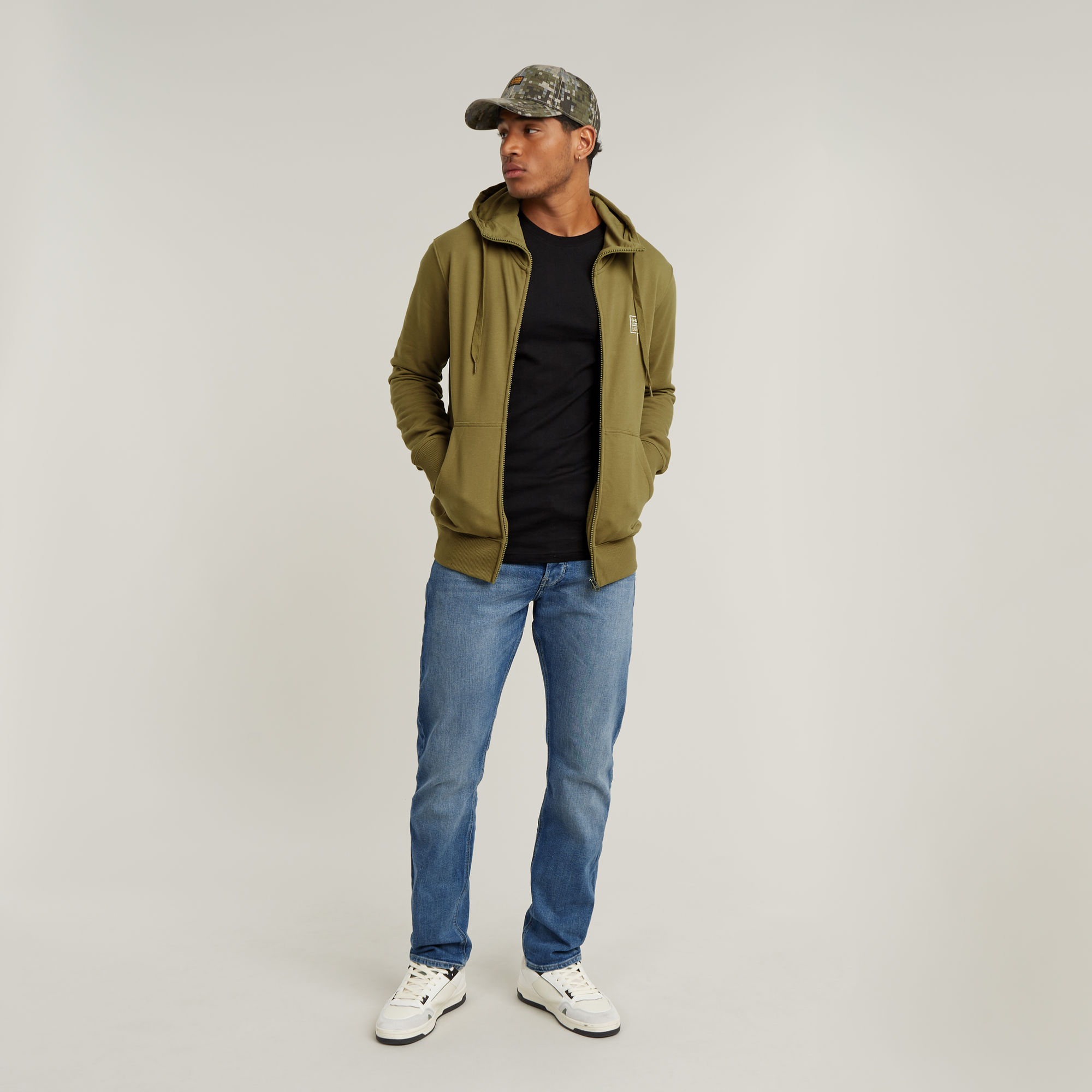G-Star RAW Triple A Regular Straight Jeans Midden blauw Heren