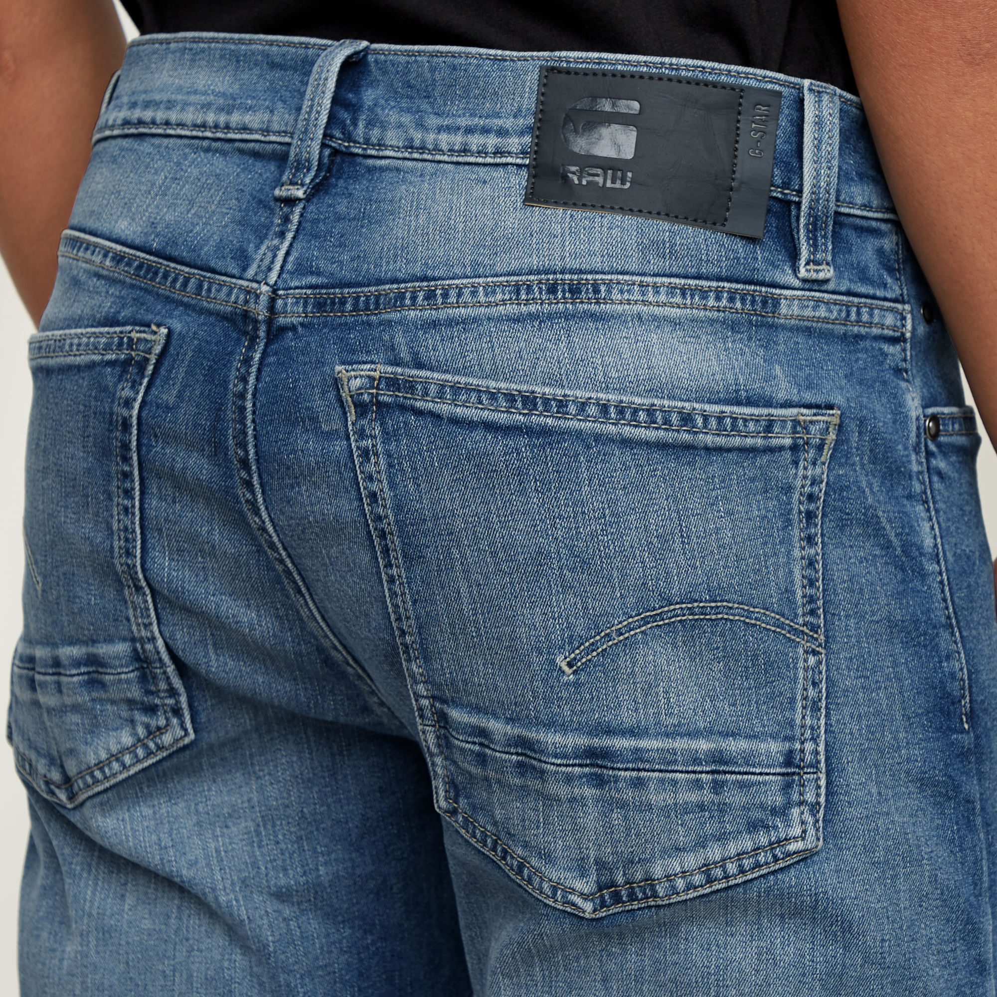 G-Star RAW Triple A Regular Straight Jeans Midden blauw Heren