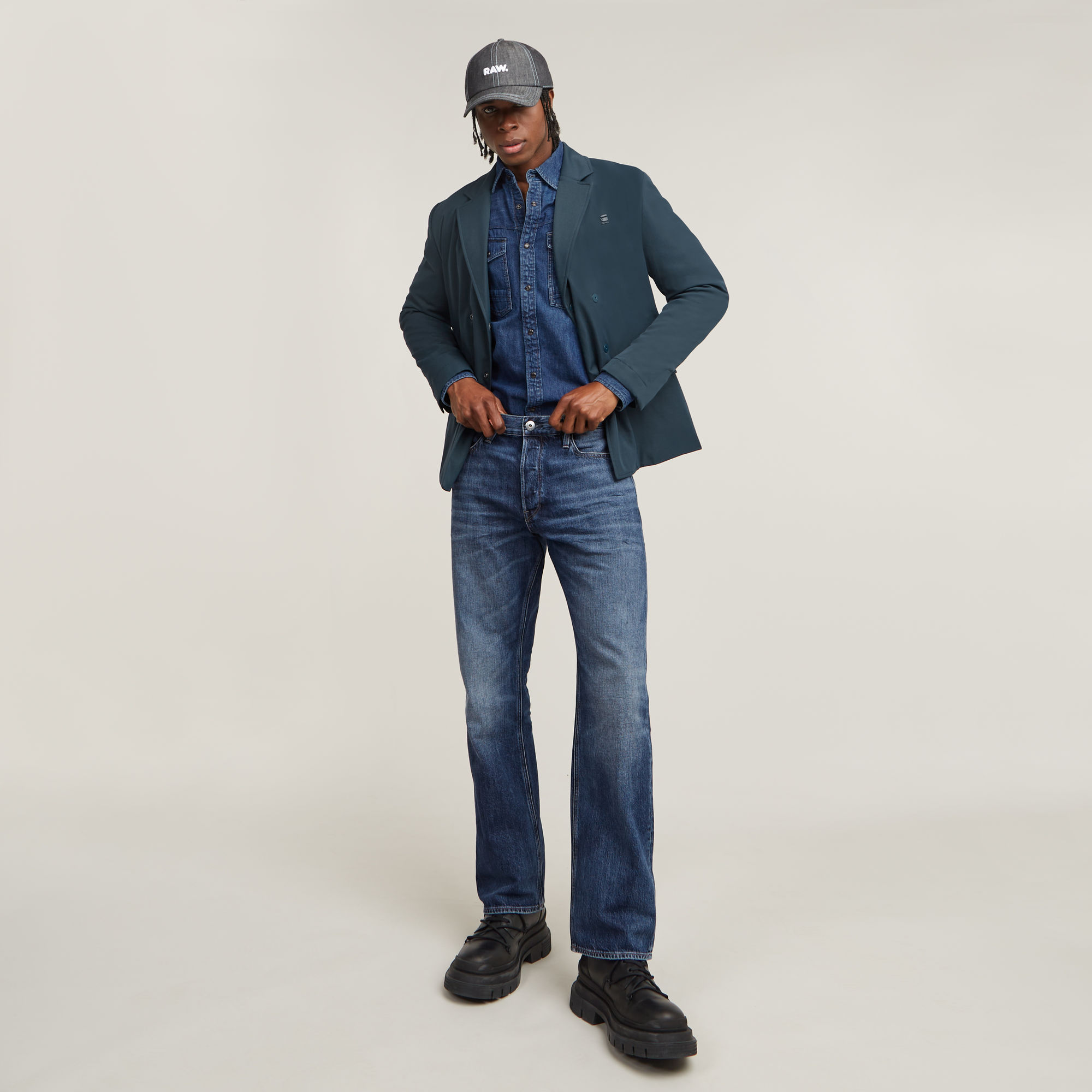 G-Star RAW Tech Blazer Donkerblauw Heren