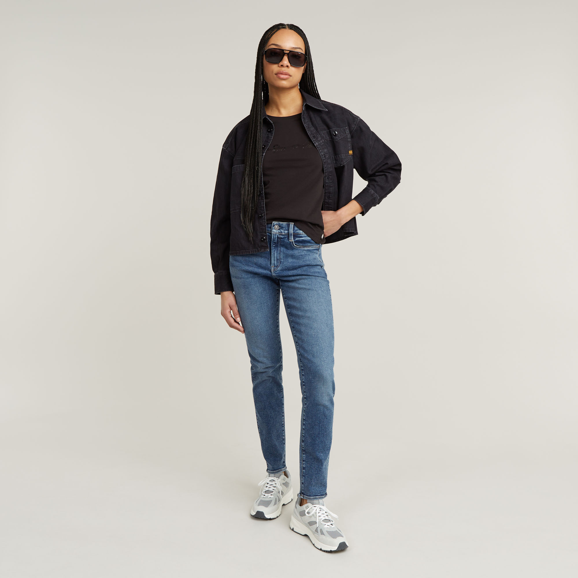 G-Star RAW G-Script Shiny Top Zwart Dames