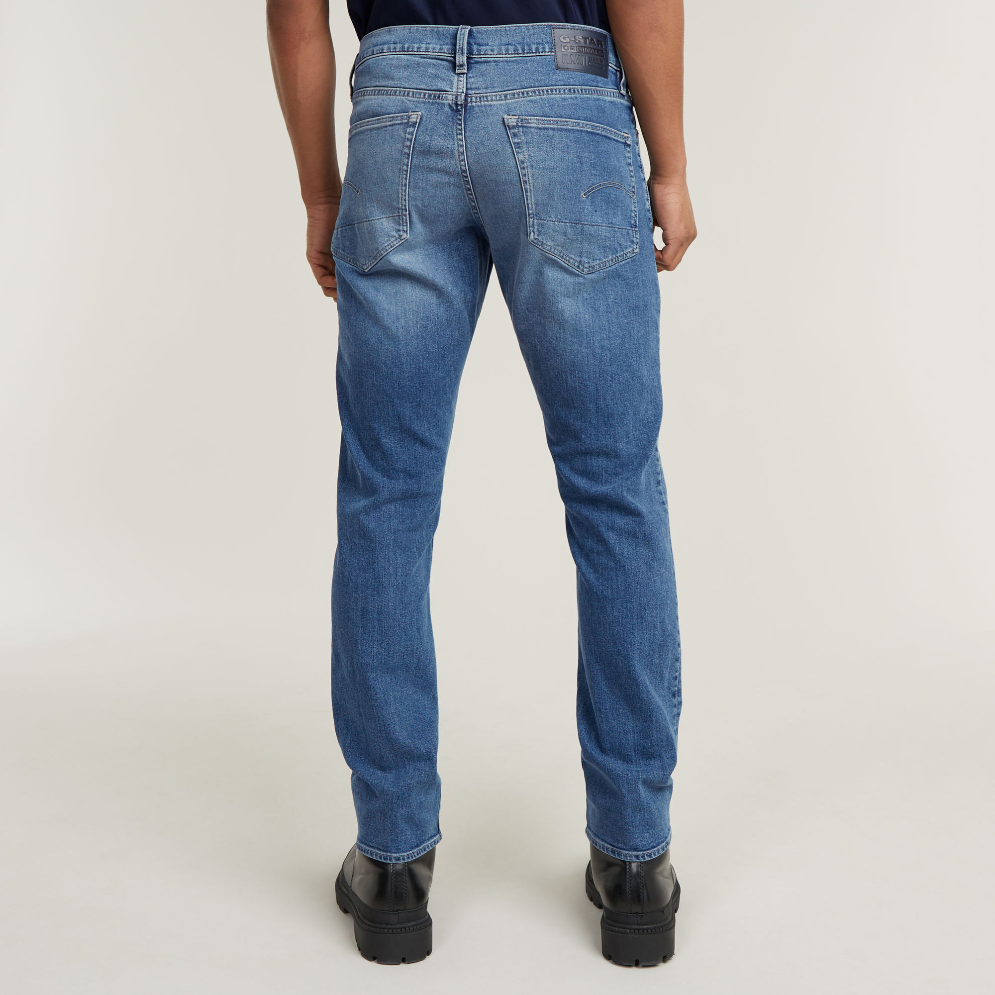 G-Star RAW 3301 Regular Tapered Jeans Midden blauw Heren