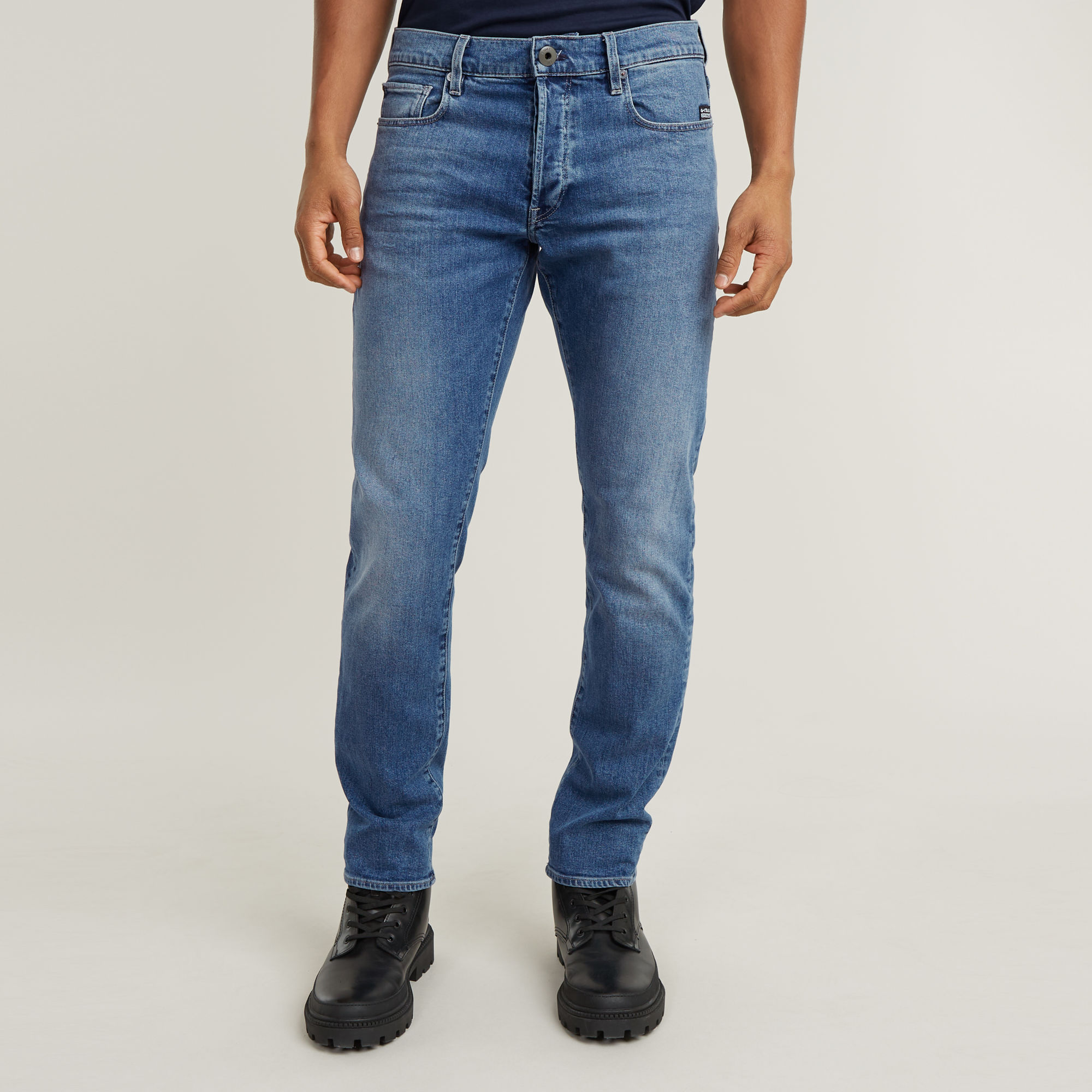 

3301 Regular Tapered Jeans - Medium blue - Men